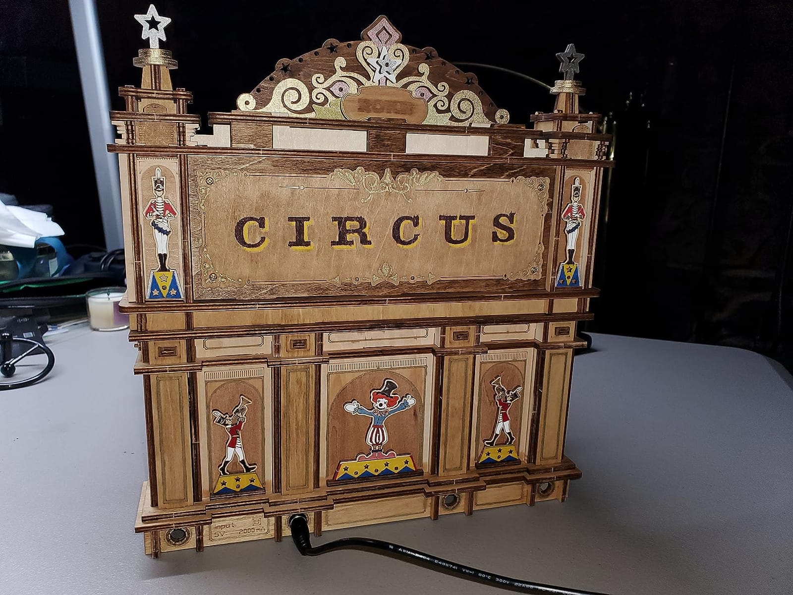 Rowood Wooden Puzzles 3D Pinball Machine Mechanical Model Wooden 3D Puzzles for Adults DIY Pinball Game Wooden Puzzle-Model Building Kits Christmas Birthday Gifts for Adult and 14+ customer photo 1