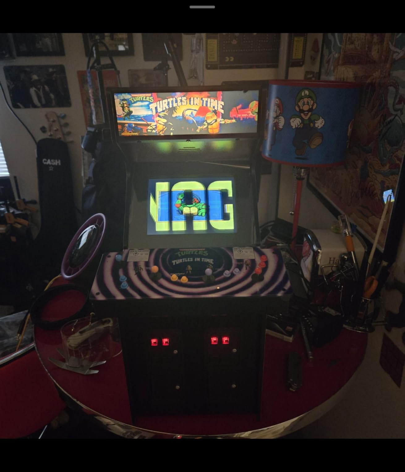 Numskull Quarter Arcades Teenage Mutant Ninja Turtles 1/4 Scale Mini Arcade | Authentic wooden cabinet, Original ROM, Rechargeable battery, 3W speakers customer photo 1