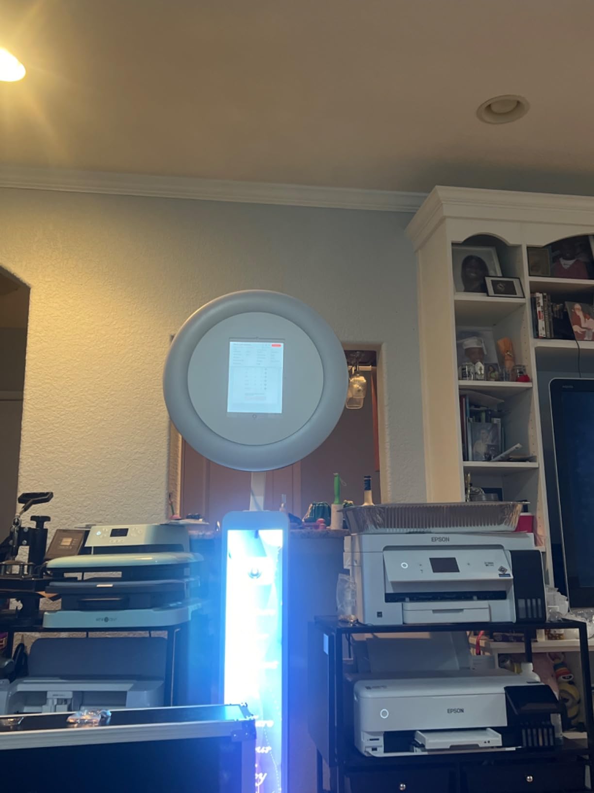 Portable Photo Booth Machine Compatible with Any Ipad, Black: Flight Case | RGB Ring Lights, Music Sync, Free Custom Logo, 2 Months ChackTok VIP customer photo 2
