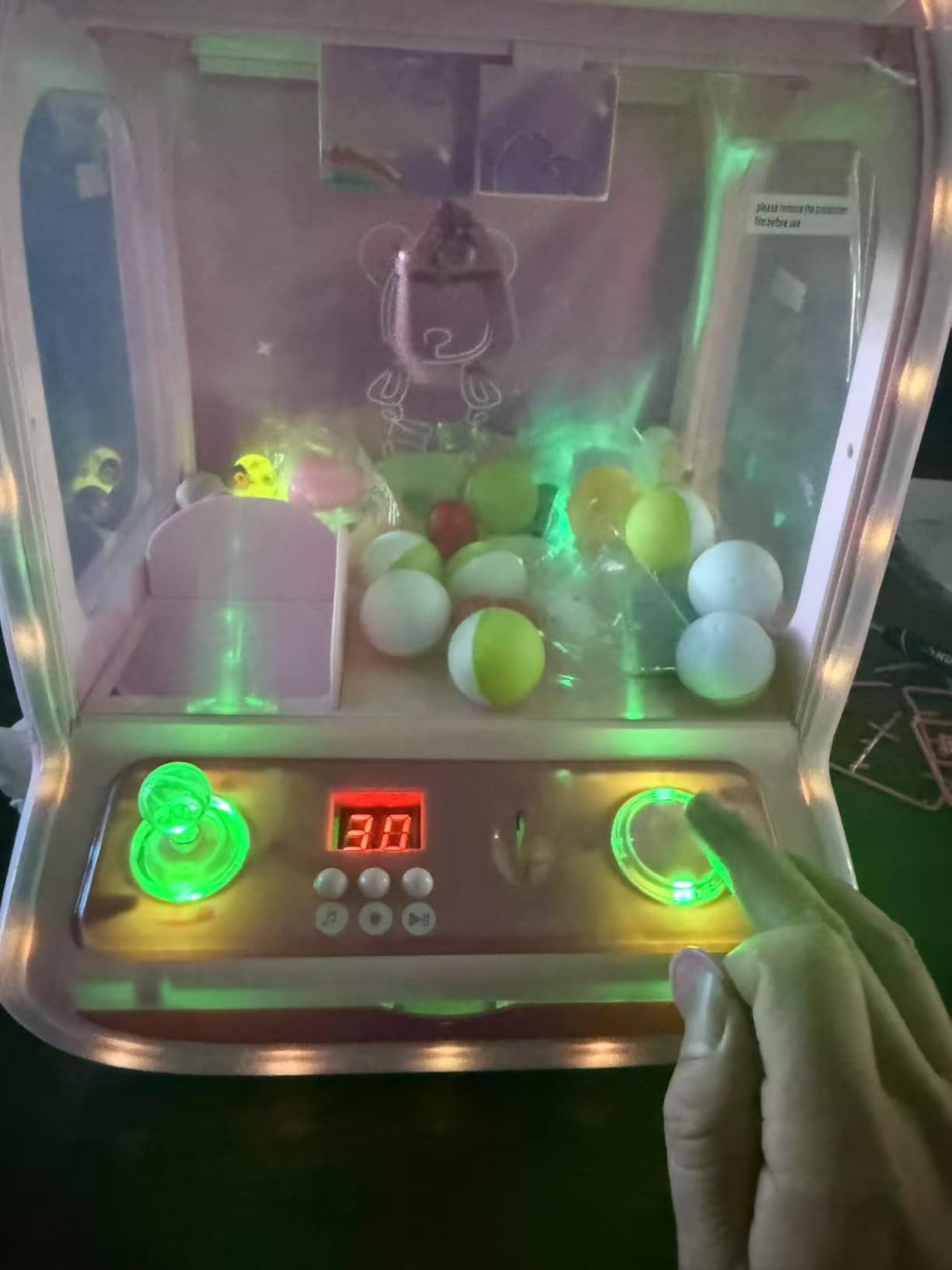 Skirfy Claw Machine for Kids, Arcade Claw Game Toy with Lights & Music, Coin Operated Candy Grabber, Birthday Gift for Boys Girls, Family Party Game customer photo 1