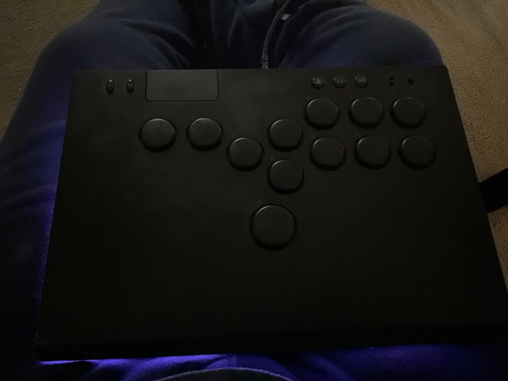 Razer Kitsune All-Button Arcade Controller - For PS5 / PlayStation 5 & PC - Low-Profile Optical Switches - Slim Form Factor - Removable Top Plate - Chroma RGB Lighting - USB Type C customer photo 2