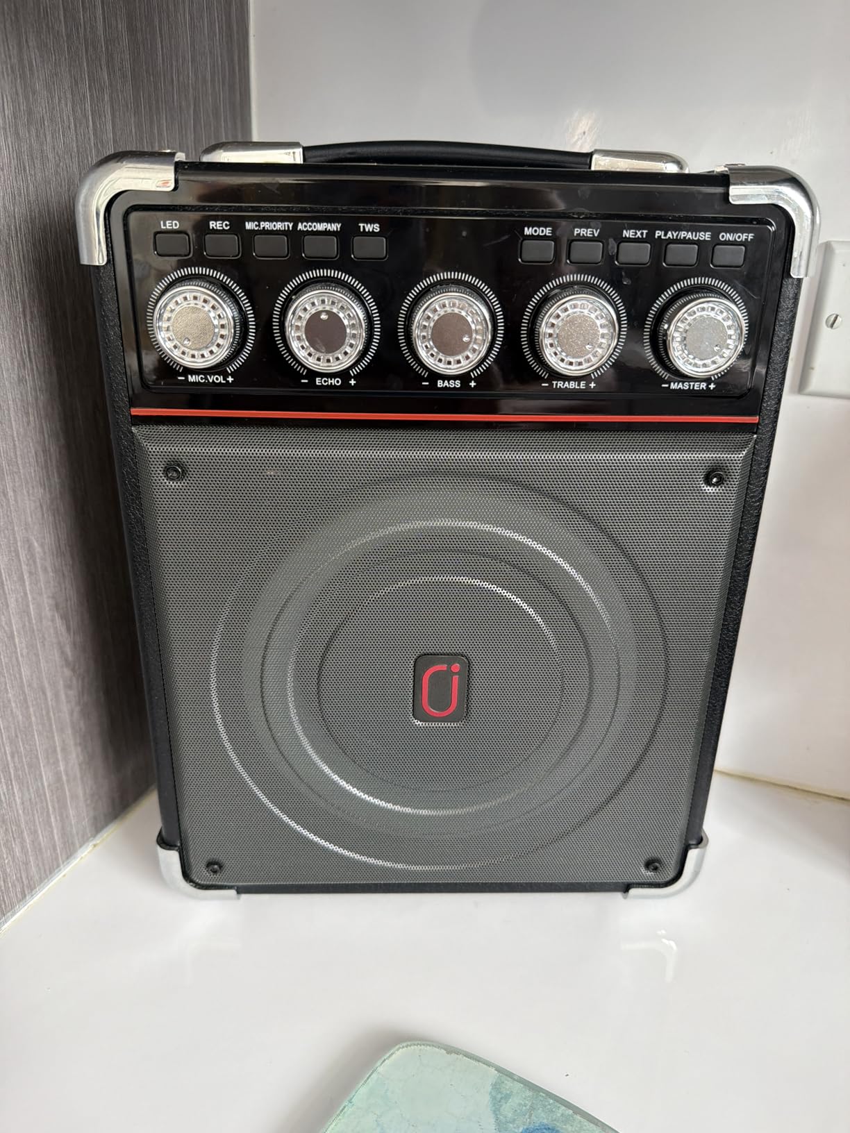 HWWR Karaoke Machine with 2 Wireless Microphones, Big Bluetooth Party Speaker with 500W Peak Power for Adults, PA System with Rolling Wheels and Trolley, Perfect for Outdoor, Home Party, Gatherings customer photo 1