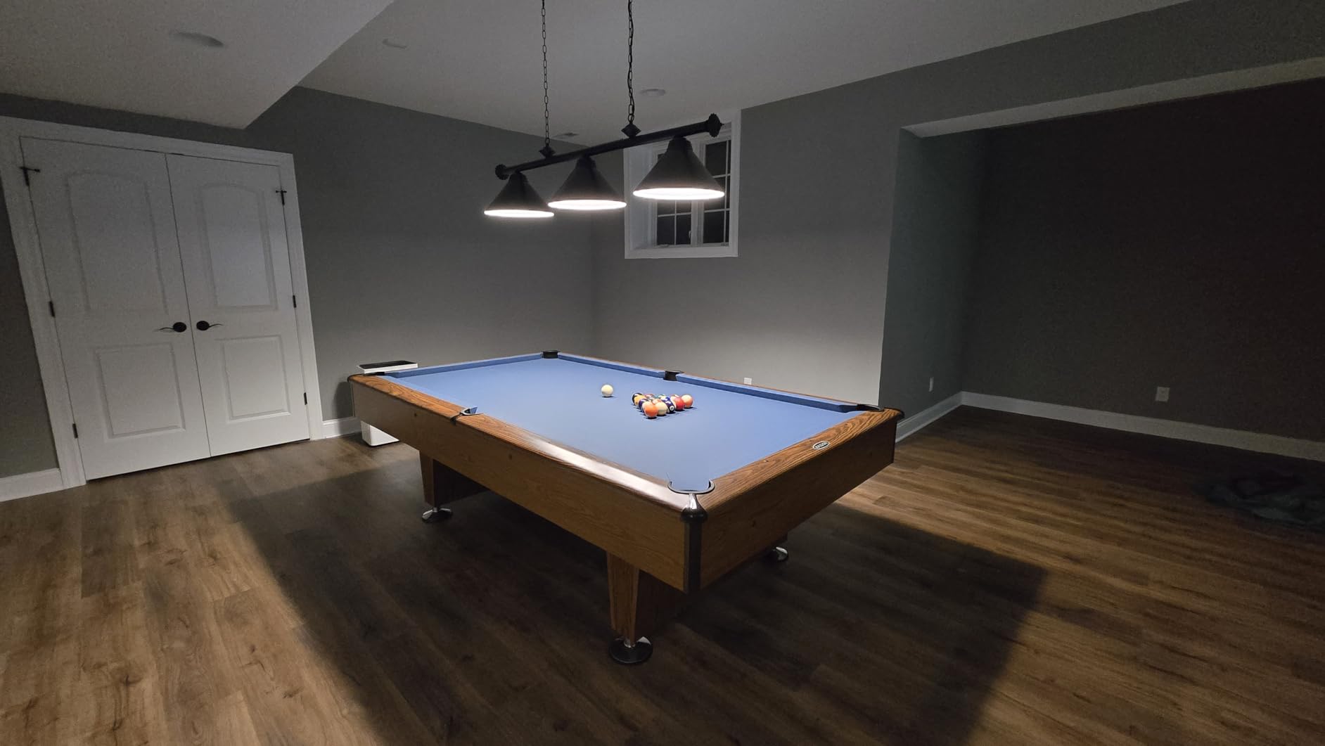 Wellmet 3 Light Pool Table Light, Billiard Lighting for 7' 8' Pool Table | with Gold Metal Lamp Shades, Modern Kitchen Island Light Hanging Light Fixture, Game Room, Billiard Room, Man Cave customer photo 2