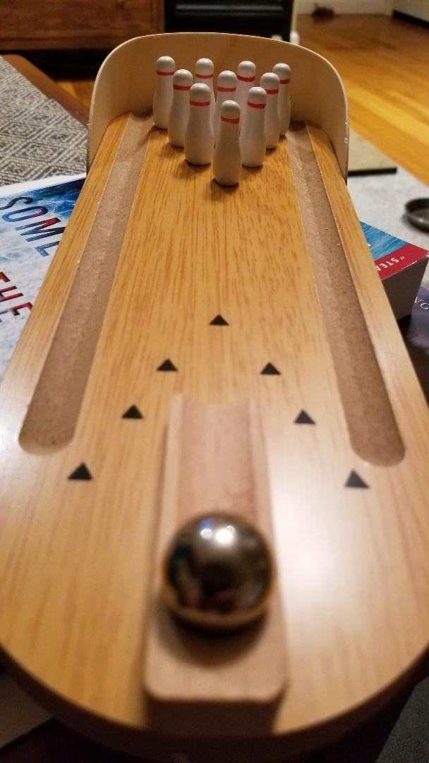 Tabletop Mini Bowling Game Set - White Elephant Gifts, Office Desk Game, Stress Relief Gadget customer photo 2