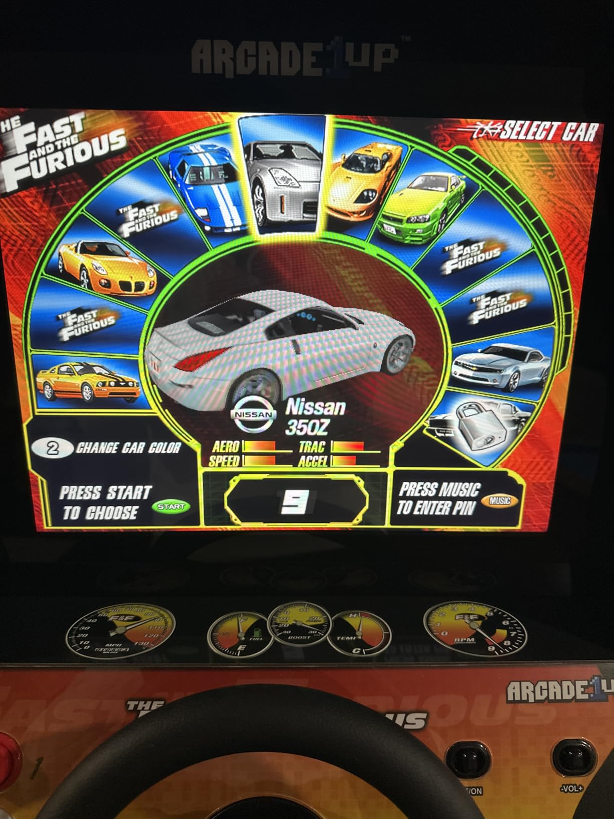 Arcade1Up The Fast and The Furious Deluxe Arcade Machine Gaming Cabinet with Steering Wheel, 4-Position Gear Shift and Wi-Fi Leaderboards customer photo 2