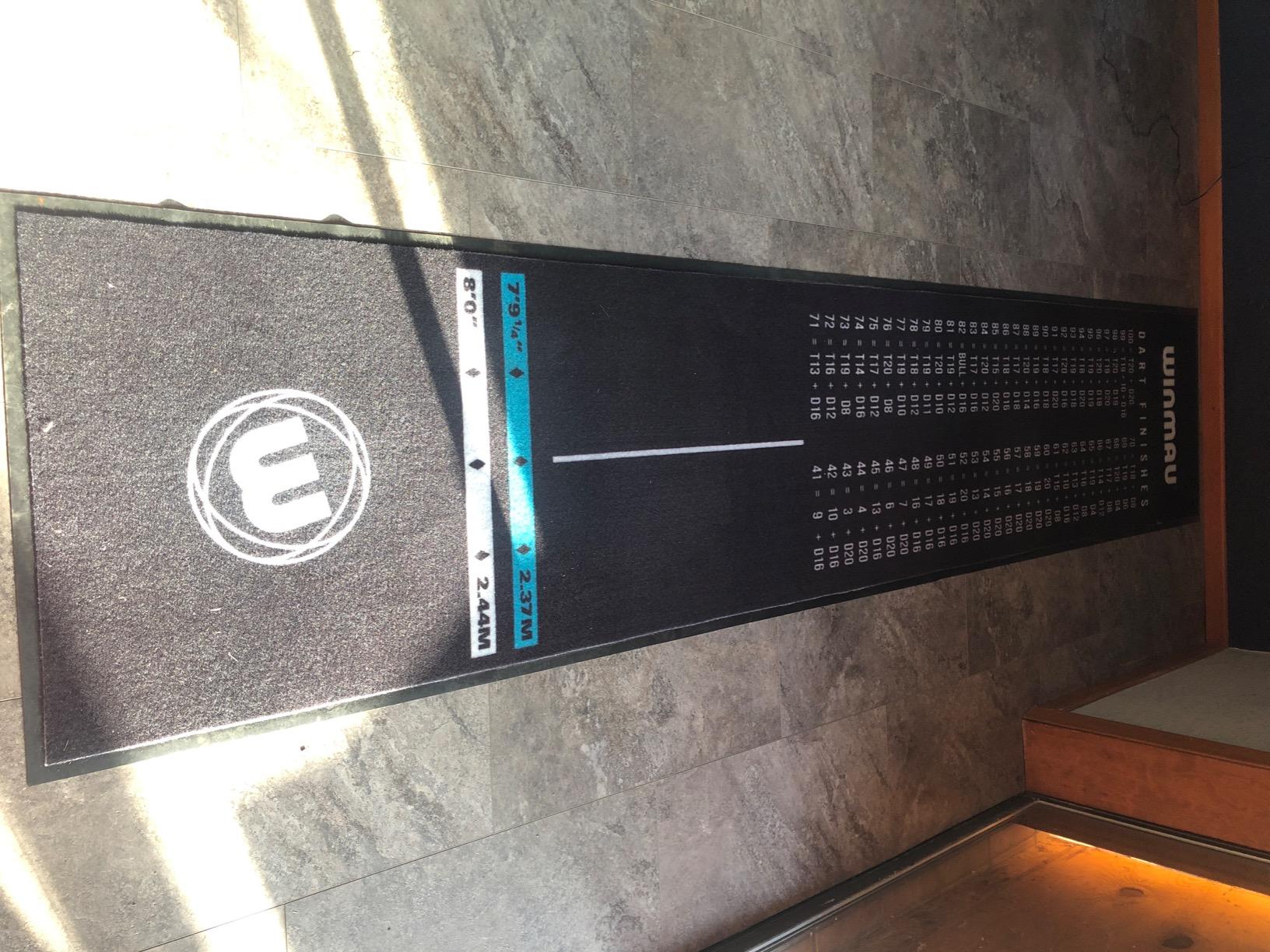Winmau Xtreme Dart Mat - Heavy-Duty Floor Protection with Official Oche Line customer photo 2