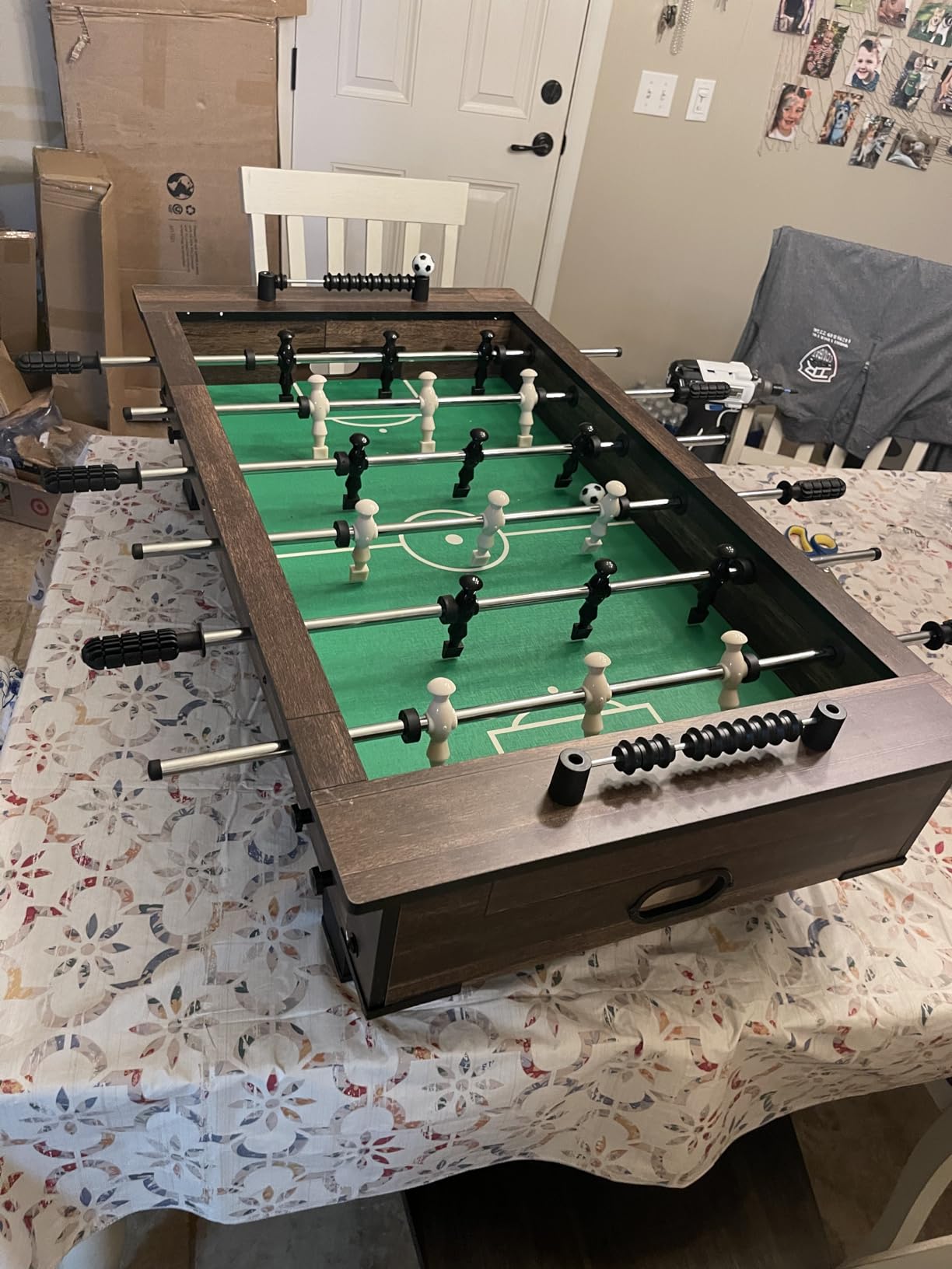 Best Choice Products 40in Tabletop Foosball Table, Compact Mini Arcade Table Hand Soccer for Kids and Adults, Home, Game Room w/ 2 Balls customer photo 1