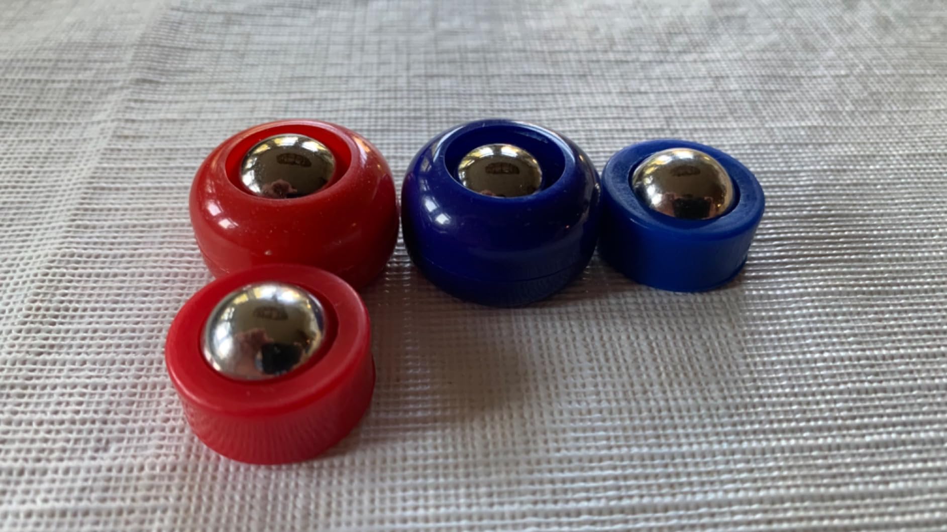 TOPZEA 32 Pieces Mini Shuffleboard Replacement Pucks, Shuffleboard Rollers Set Mini Tabletop Curling Sliders Beads Board Game Equipment for Indoor Game, Home Leisure Sport Accessories customer photo 1