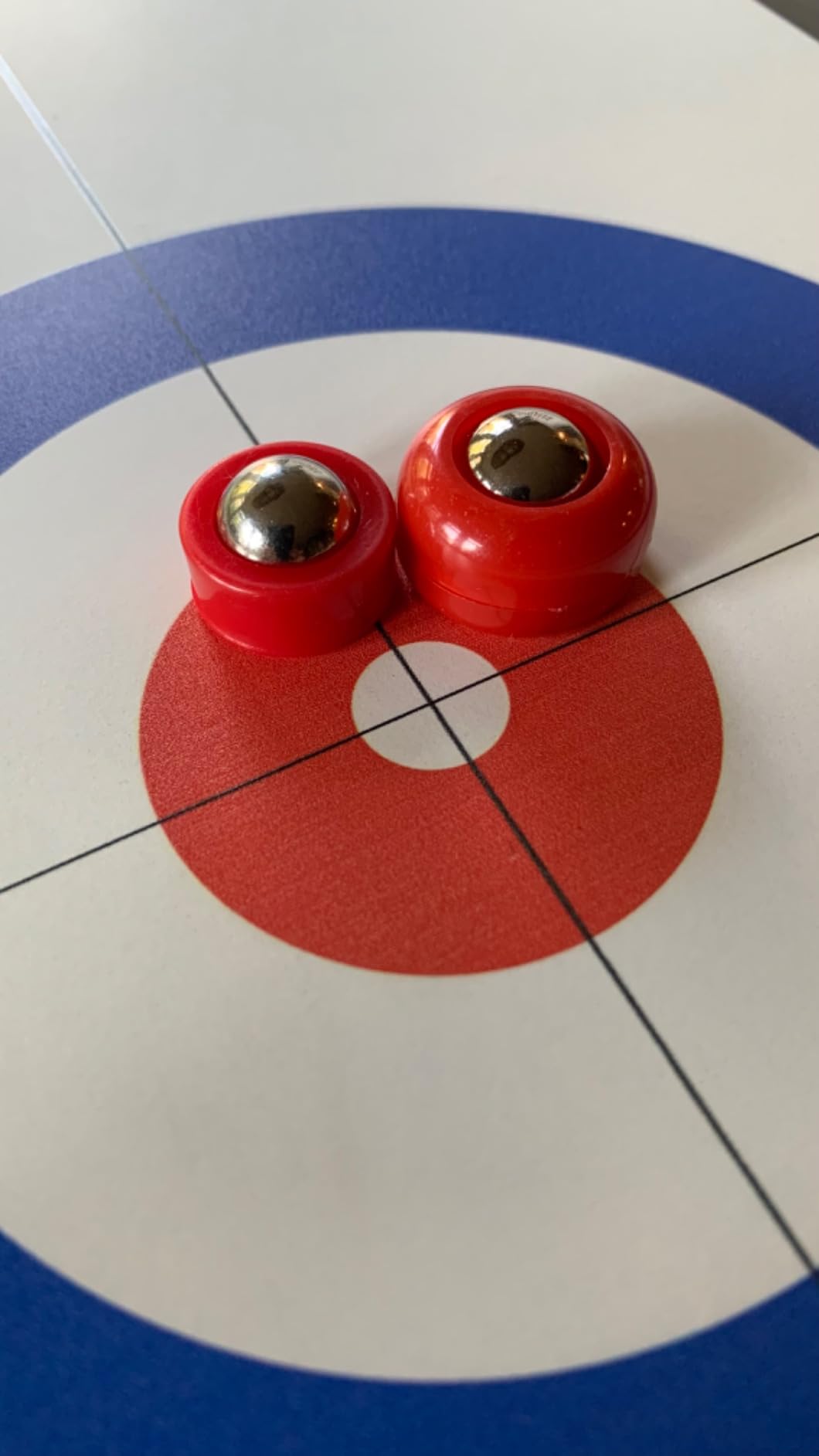 TOPZEA 32 Pieces Mini Shuffleboard Replacement Pucks, Shuffleboard Rollers Set Mini Tabletop Curling Sliders Beads Board Game Equipment for Indoor Game, Home Leisure Sport Accessories customer photo 2