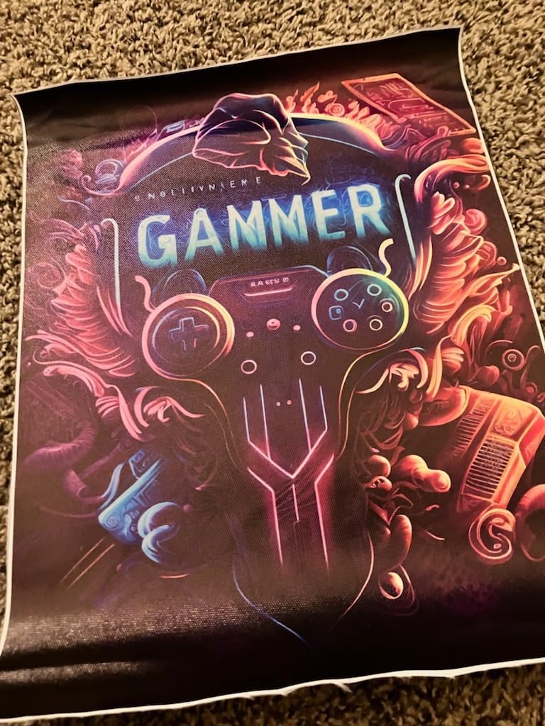 3pcs Cool Gaming Wall Art Video Game Posters Prints Colorful Neon Gamepad Canvas Painting Pictures Wall Decor for Boys Room Kids Game Room Bedroom Home Decoration Unframed(12