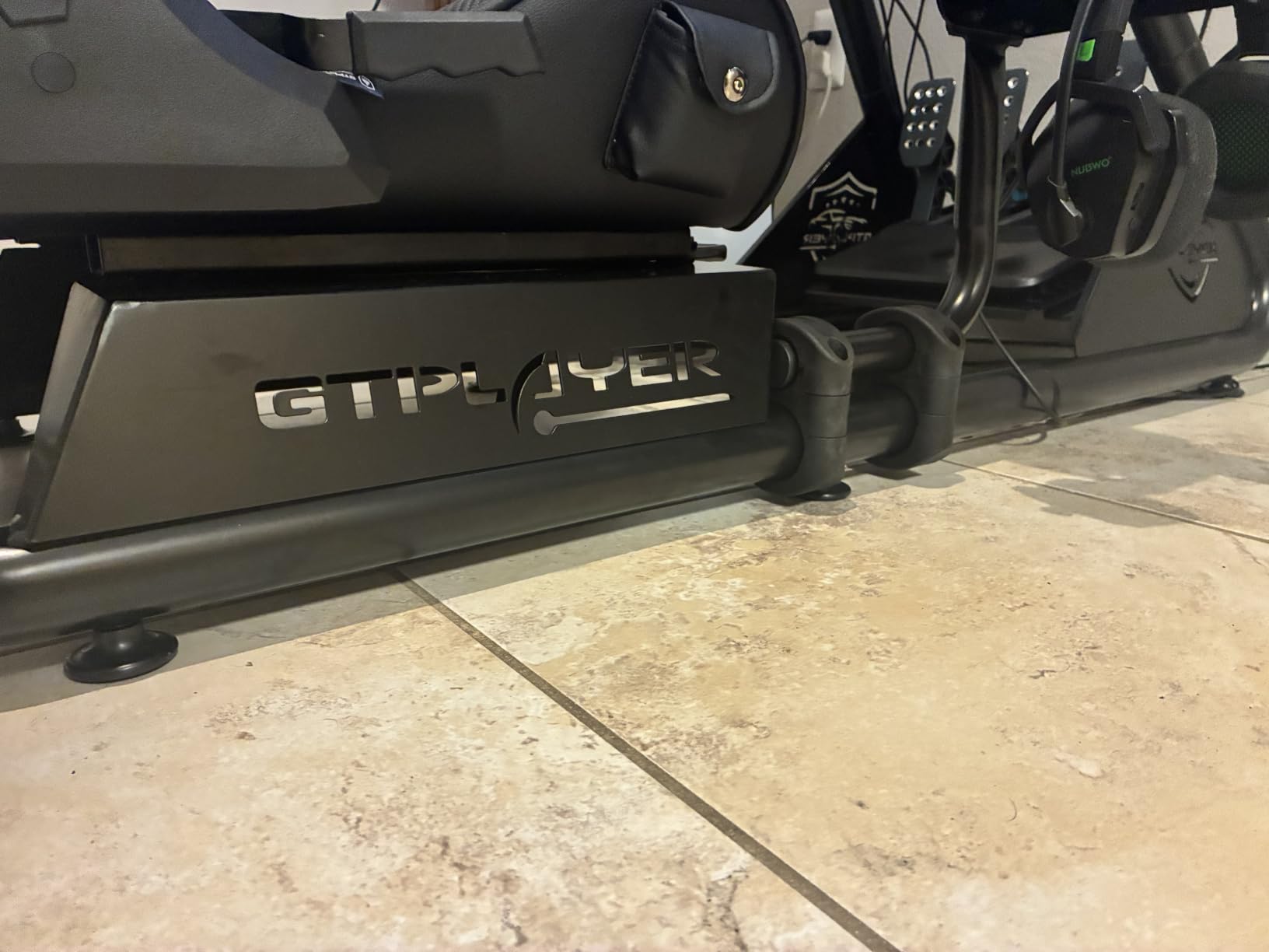 GTPLAYER Racing Simulator Cockpit with Seat and Bluetooth Speakers, Racing Style Reclining Seat and Ultra-Sturdy Alloy Steel Frame customer photo 1