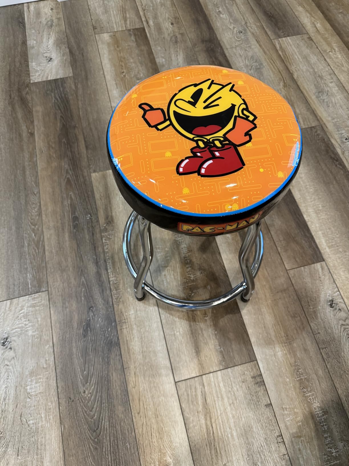 ARCADE1UP Officially Licensed Adjustable Stool with Chrome-Plated Steel Frame and High-Density Foam Padding for Supreme Gaming Comfort (Galaga) customer photo 2