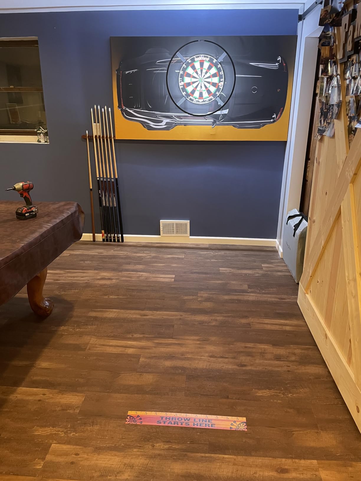 Extended Length Dart Board Wall Protector, Splicable Dartboard Backboard Surround customer photo 1