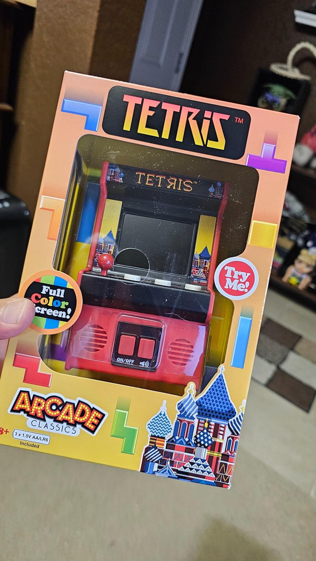 Arcade Classics - Retro Mini Arcade Game, Full Color Screen, Classic Handheld Electronic Game Console, 90s Toy, Great Gift for Kids 8+, Tetris customer photo 2