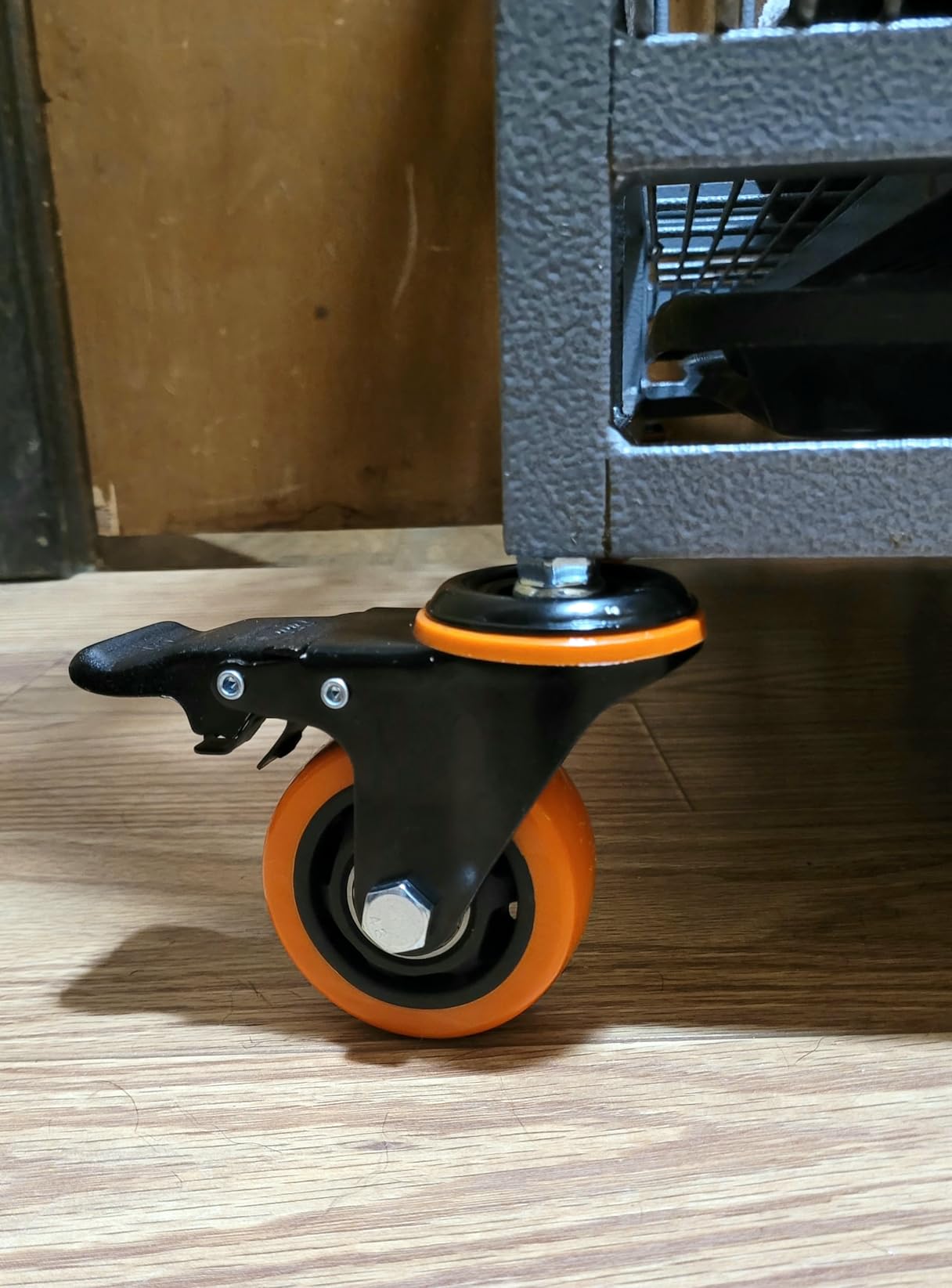 Caster Wheels Heavy Duty 5 Inch Stem Caster 2400Lbs, Threaded Stem Casters 3/8