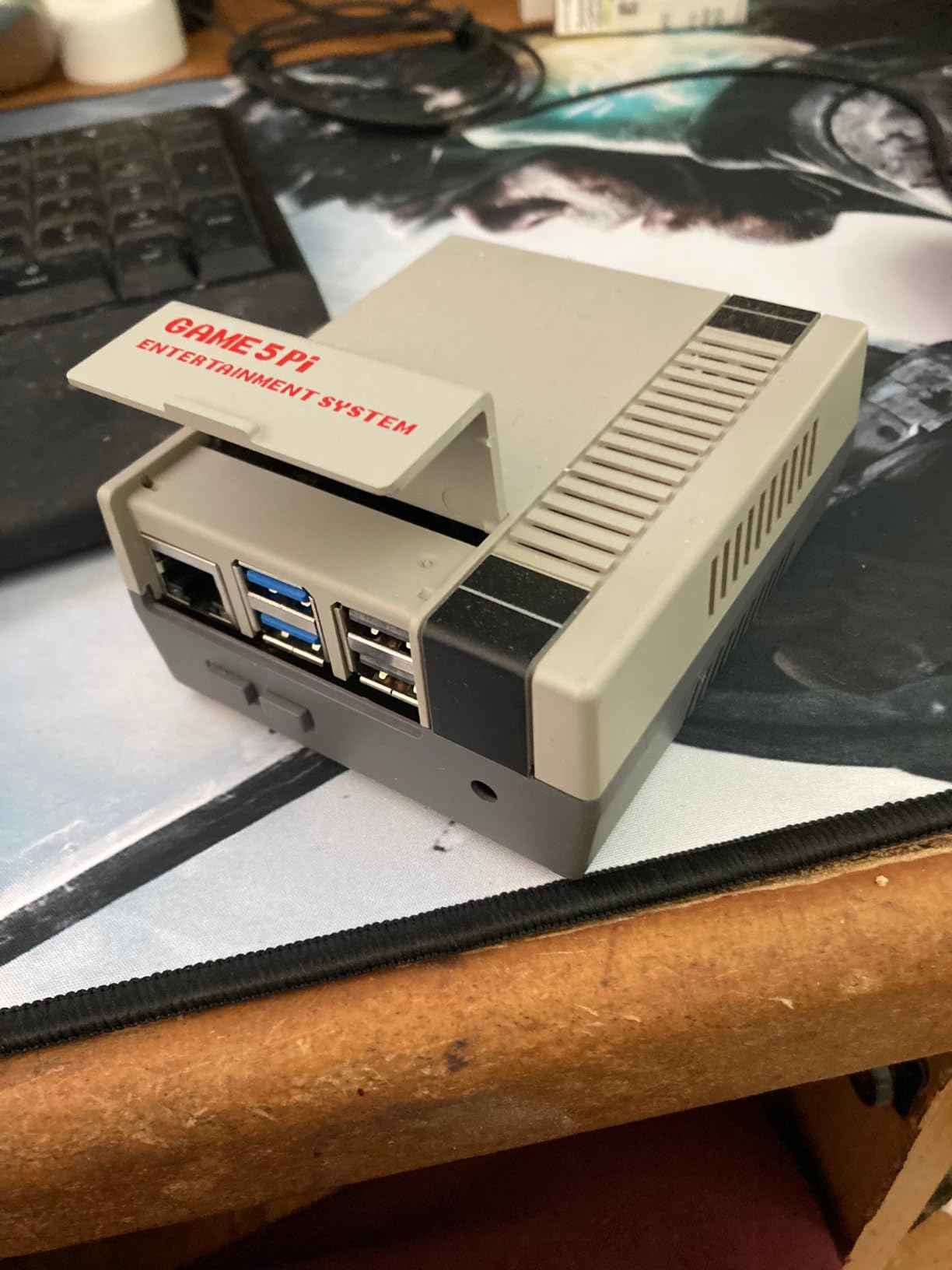 GeeekPi Case for Raspberry Pi 5, with Armor Lite V5 Active Cooler, Retro Gaming Game5Pi Case for Raspberry Pi 5 8GB/4GB/16GB customer photo 1