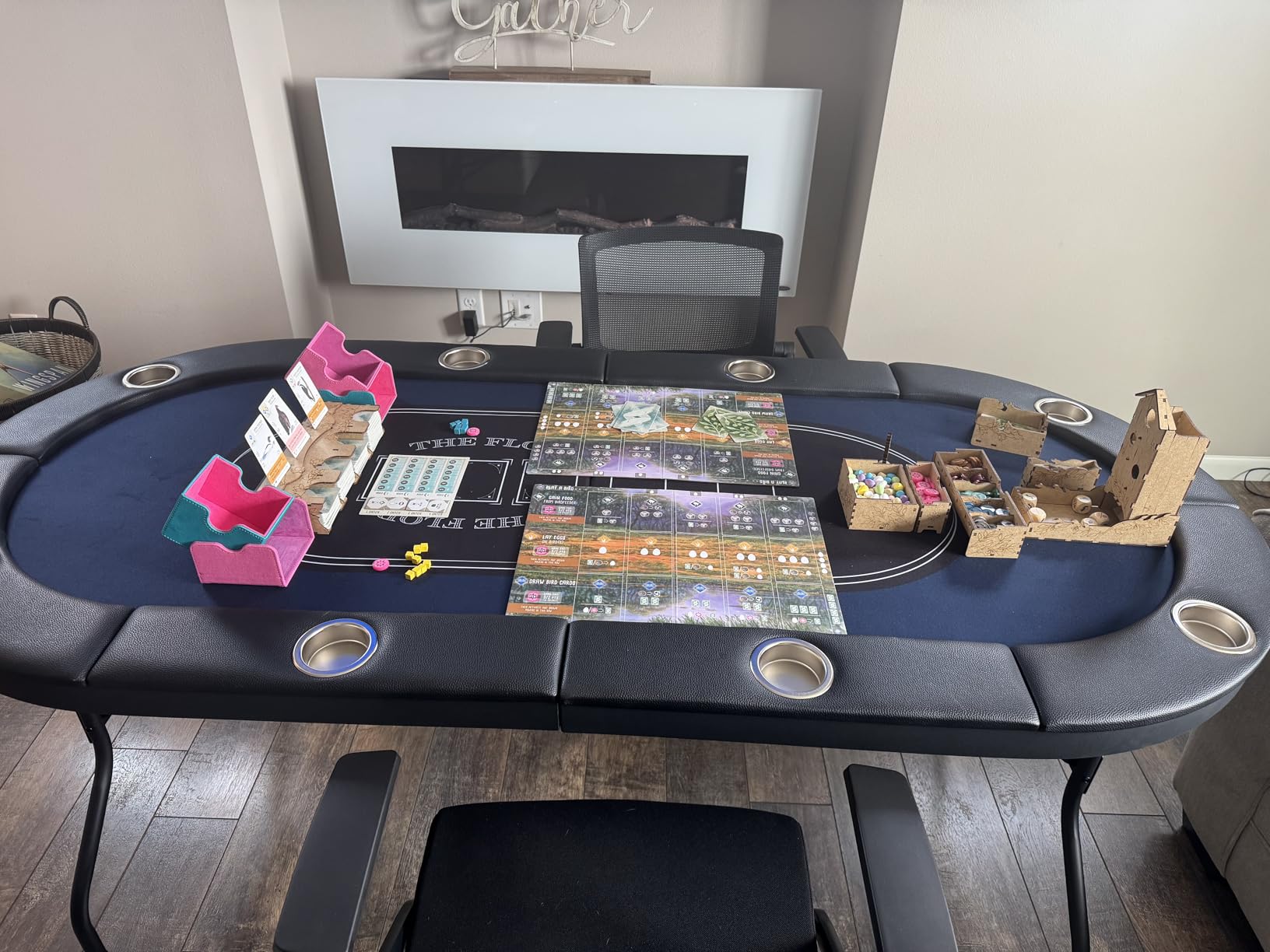 Rioloiuy Poker Table Foldable, 71