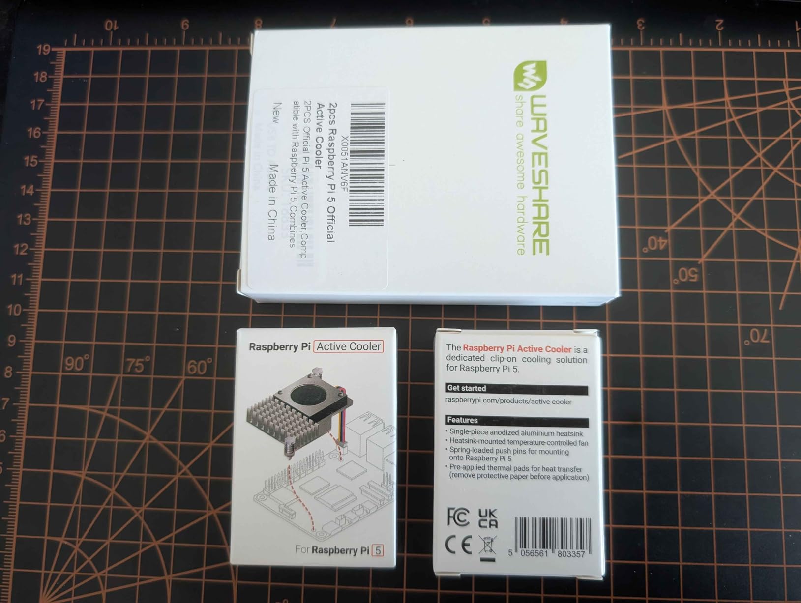 Official Pi 5 Active Cooler Compatible with Raspberry Pi 5 | Combines Temperature-Controlled Blower Fan and Aluminium Heatsink customer photo 1