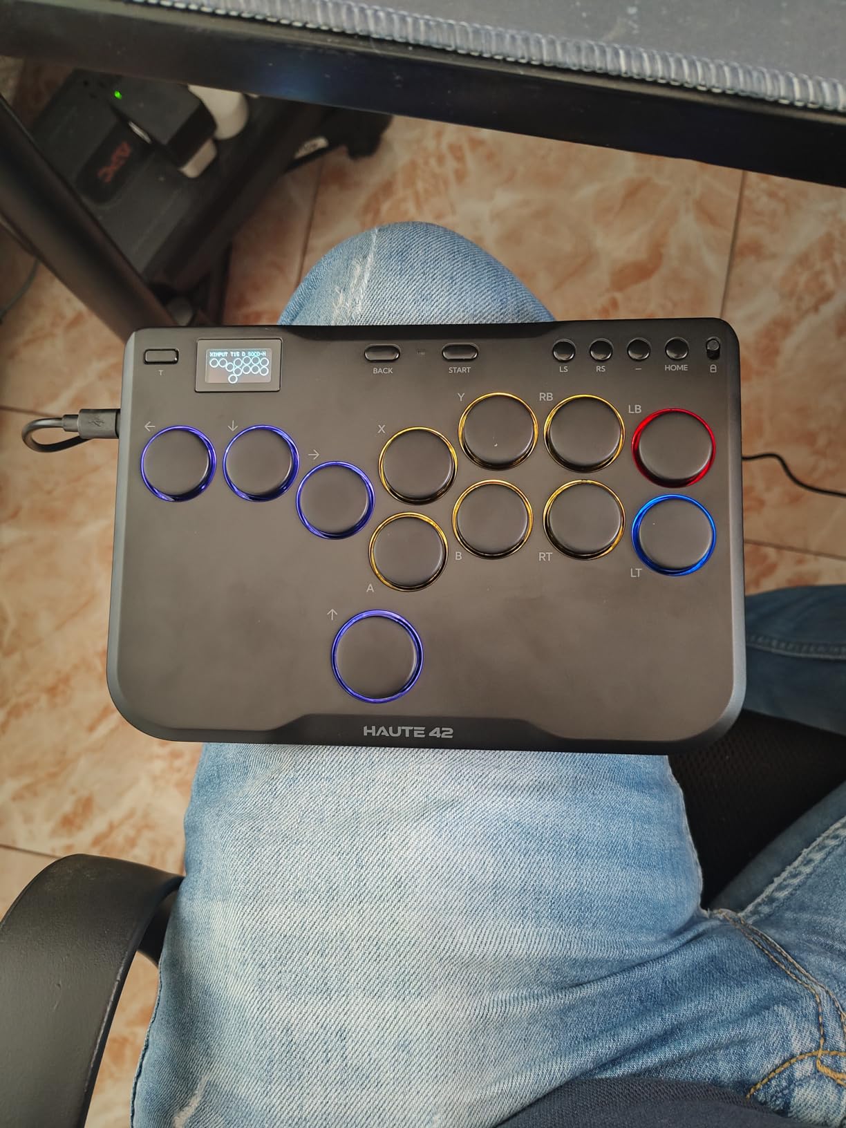 Haute42 Leverless Arcade Stick P12, All-Button Arcade Controller Compatible with PC, PS4, PS3, Steam Deck, Switch - Turbo & Custom RGB, Hot-Swap & SOCD customer photo 1