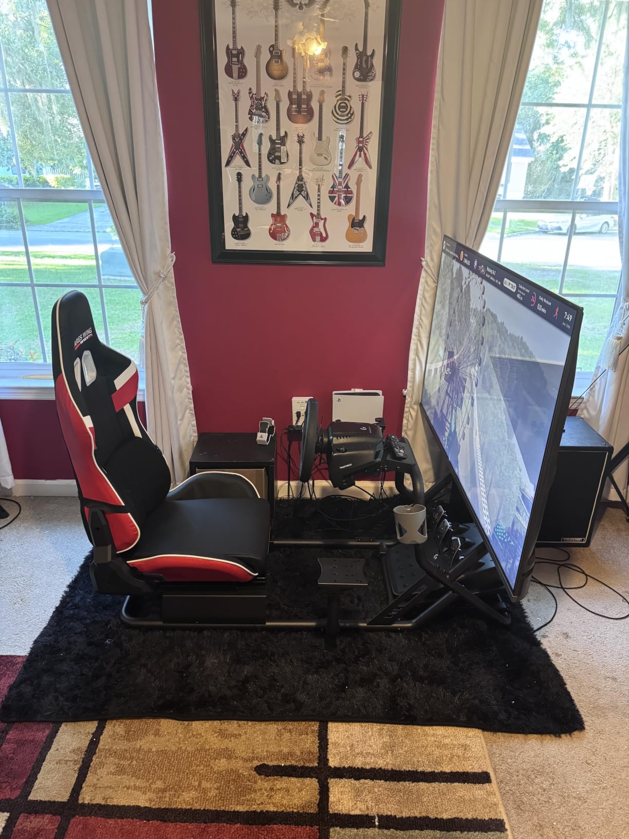 ARES WING Racing Simulator Cockpit with Monitor Mount and Seat, Formula and GT Sim Racing Cockpit Compatible with Fanatec, Thrustmaster, Logitech, Moza Racing Games on PS5, PS4, Xbox and PC customer photo 1
