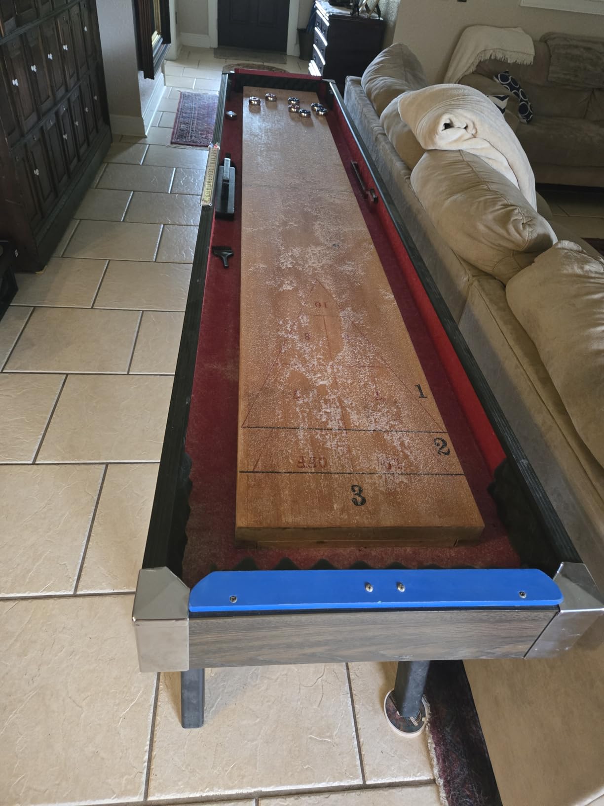 Shuffleboard Sand - Shuffleboard Wax with Mini Dustpan and Mini Brush Set for Shuffleboard Table, 2 Cans customer photo 1