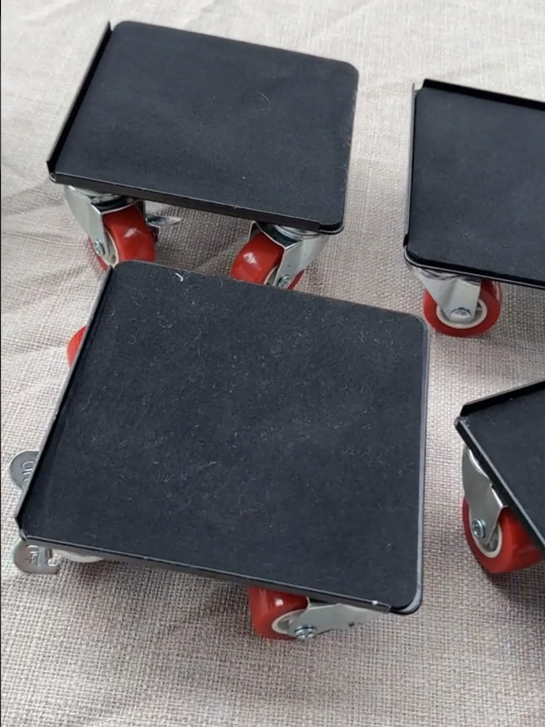 Furniture Dolly Set 5 Wheels Heavy Duty, Furniture Movers with Silent Rubber Wheels, 360° Rotation with Brake, 1500Lbs Load Capacity, Furniture Lifter for Easy Moving Large Furniture. customer photo 2