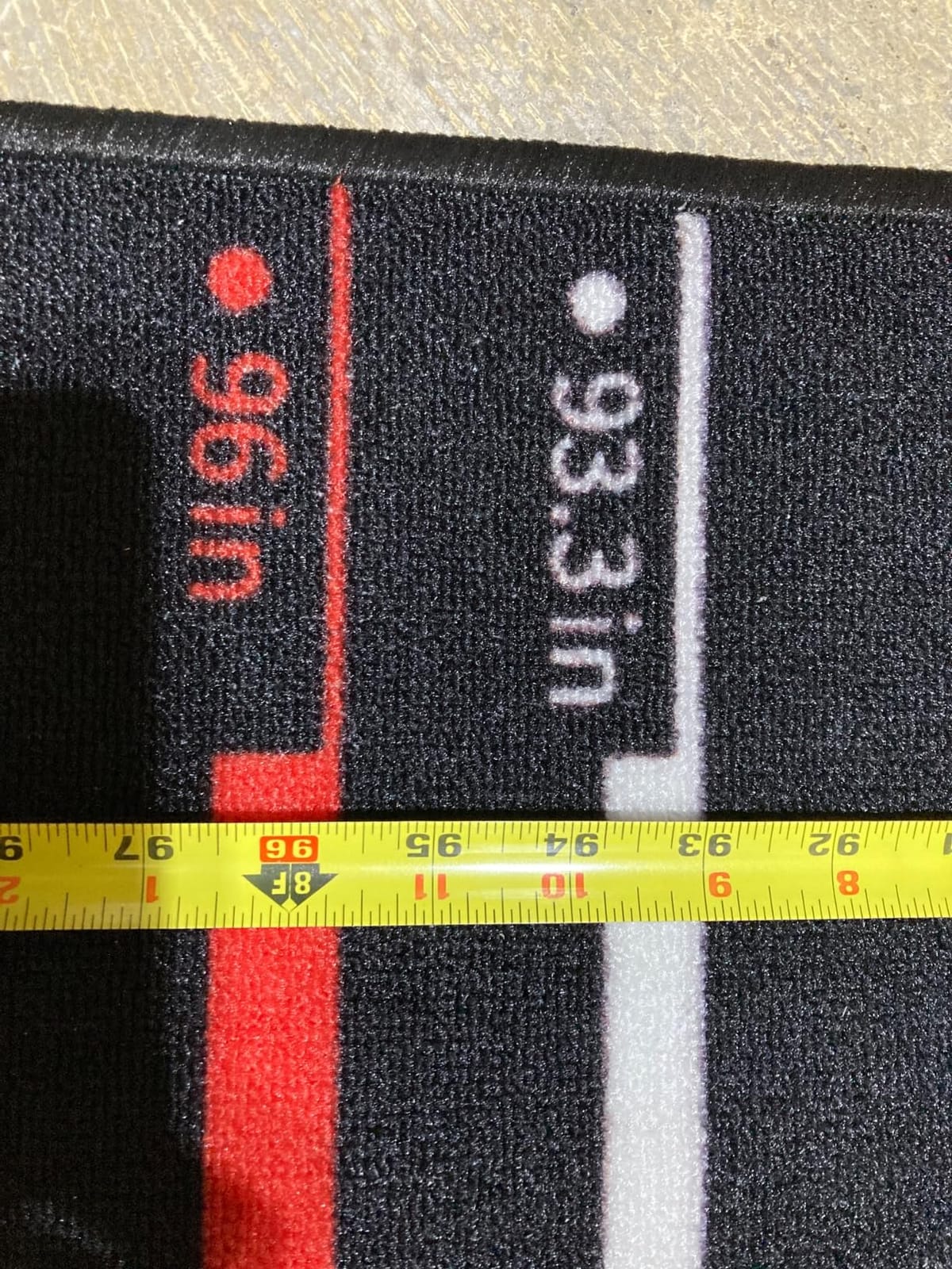 CyeeLife Professional Non Slip Dart Mat with Throw Lines, 297 X 66cm, Black customer photo 2