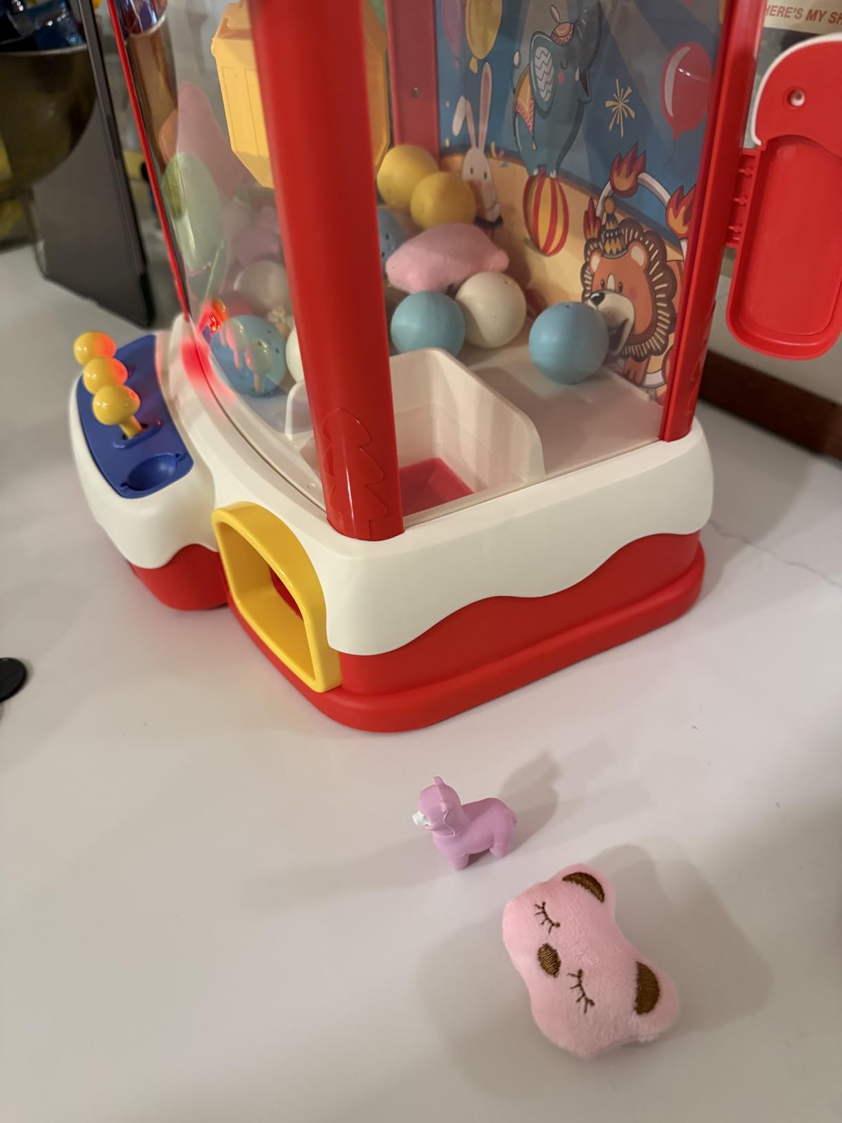 Skirfy Unicorns Claw Machine for Kids, Mini Prize Grabber Arcade Game Toy | Kids claw machine with 25+ prizes, adjustable volume, 60-second timer, coin play, strong claw and unicorns gifts for ages 6+ customer photo 1