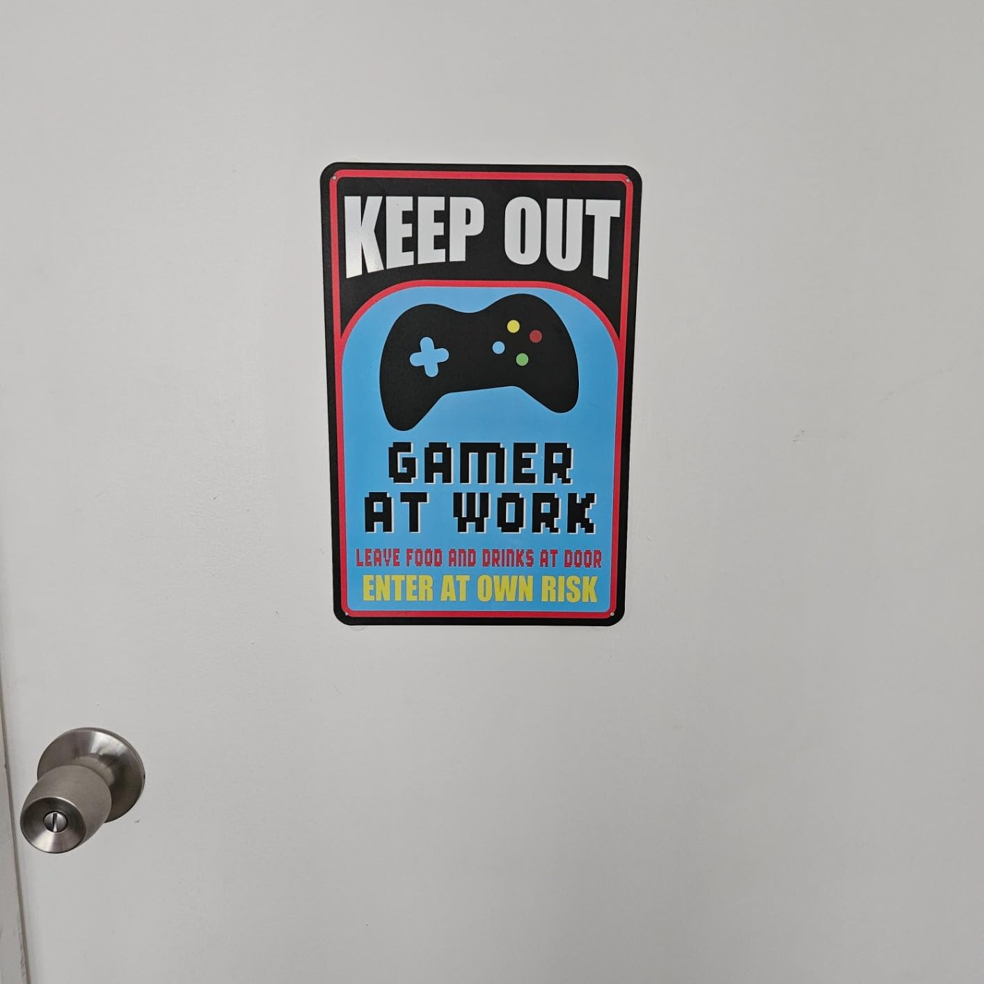 Funny Game Room Sign Wall Decor Welcome To The Game Room Tin Sign Gameroom Accessories Games Arcade Metal Signs Gaming Wall Decor Player Poster Video customer photo 2