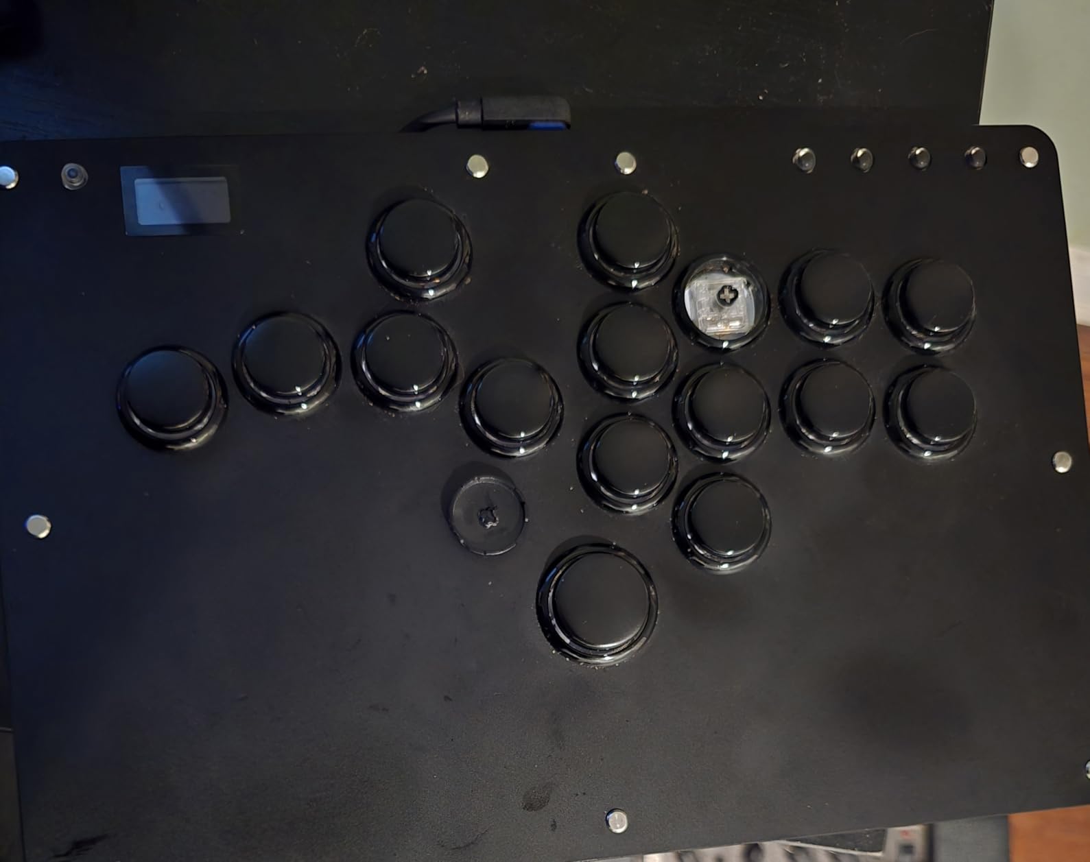 Haute42 Leverless Controller Arcade Stick: Haute42 R16 Black Leverless Controller with Rims, Premium Black Leverless Controller with Crystal Low-Profile Switch for PC/PS4/Switch Game, Support Hot Swap & SOCD customer photo 1