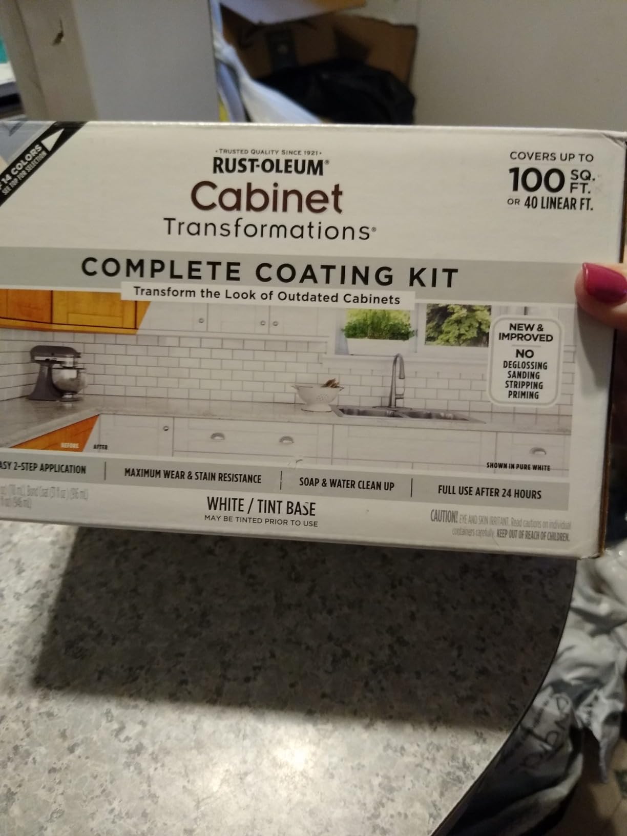 Rust-Oleum Cabinet Transformations Complete Coating Kit, Espresso | Cabinet coating kit, Complete cabinet system, Scratch resistant protection, Multi-surface adhesion, Covers up to 100 sq ft customer photo 2