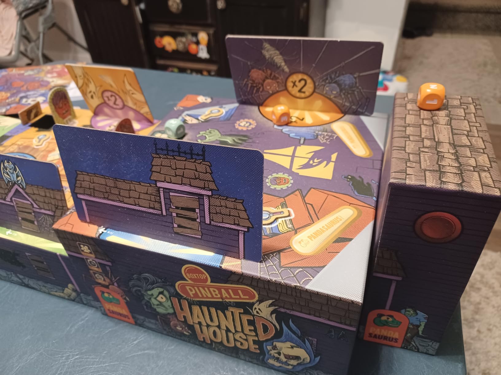 Boxtop Pinball: Haunted House - Exciting Family Pinball Adventure! Fun Monster Themed Tabletop Game for Kids & Adults, Ages 8+, 1-4 Players, 15 Minute Playtime, Made by Pandasaurus Games customer photo 1