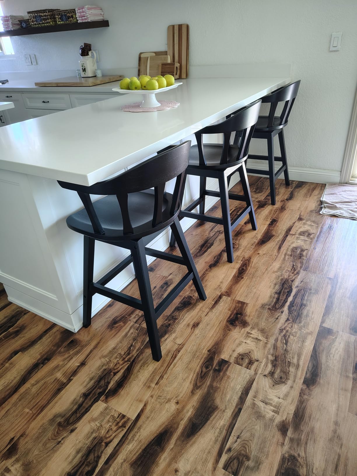 PrimeZone Swivel Bar Stools Set of 2, 24 Inch Counter Height Barstools customer photo 2