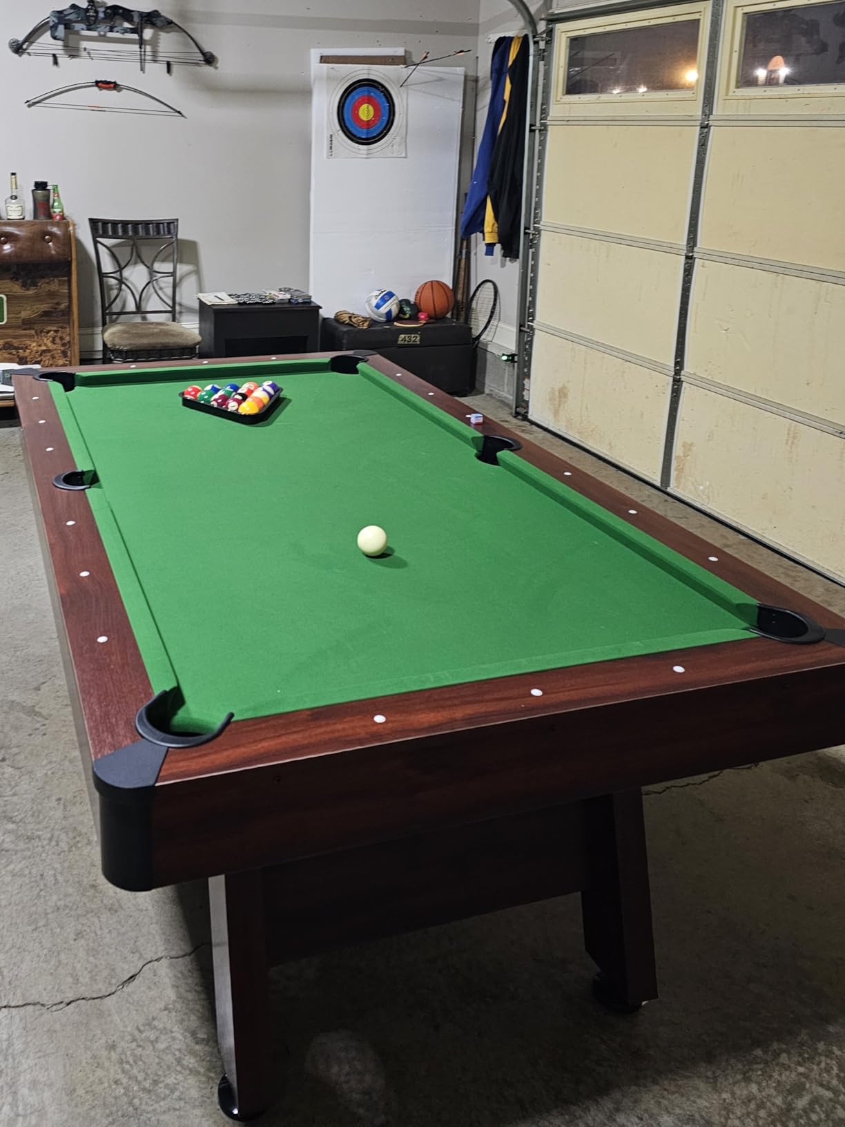 GoSports 7 and 8 ft Pool Tables with Wood Finish customer photo 1