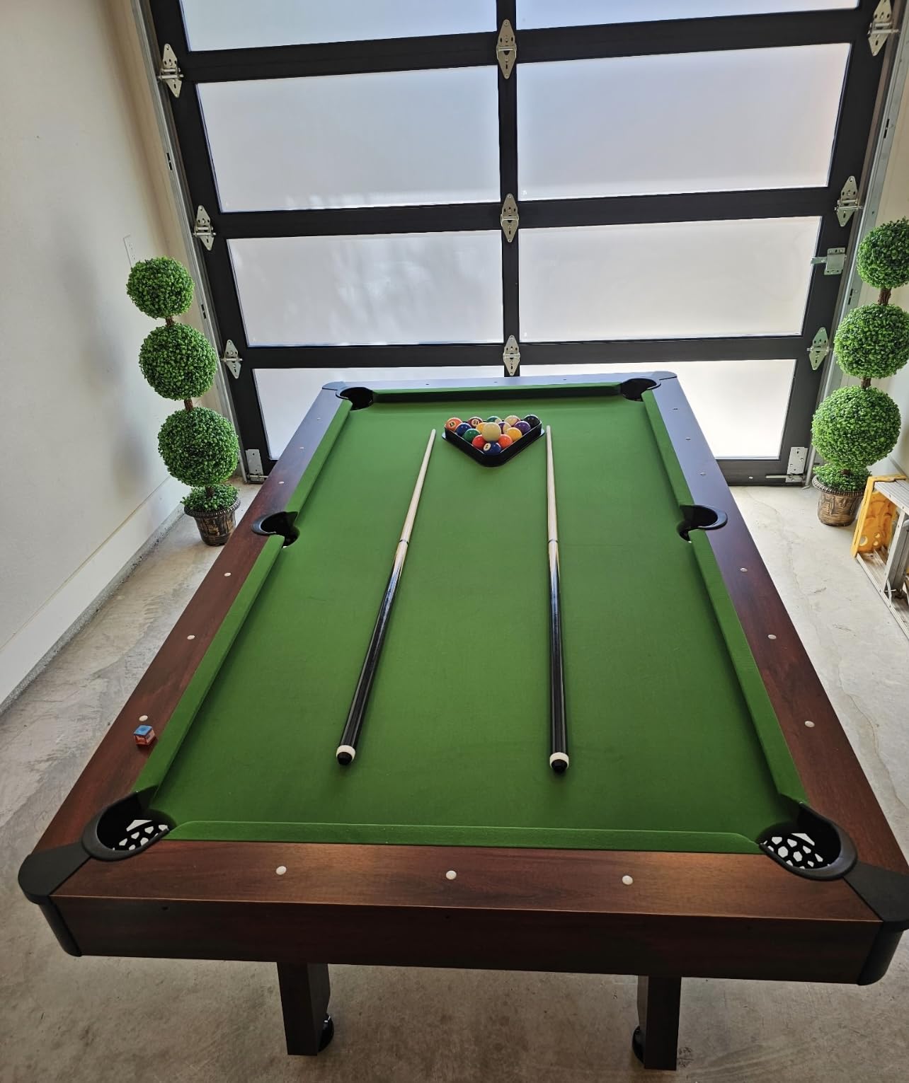 GoSports 7 and 8 ft Pool Tables with Wood Finish customer photo 2