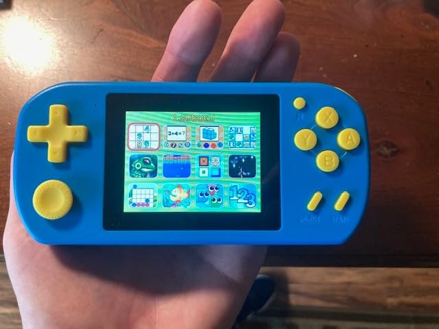 Handheld Games for Kids Rechargeable Preloaded 218 Retro Video Games, Blue | USB Rechargeable 3.0