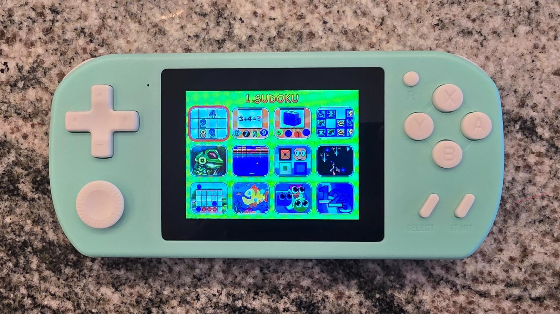 Handheld Games for Kids Rechargeable Preloaded 218 Retro Video Games, Blue | USB Rechargeable 3.0