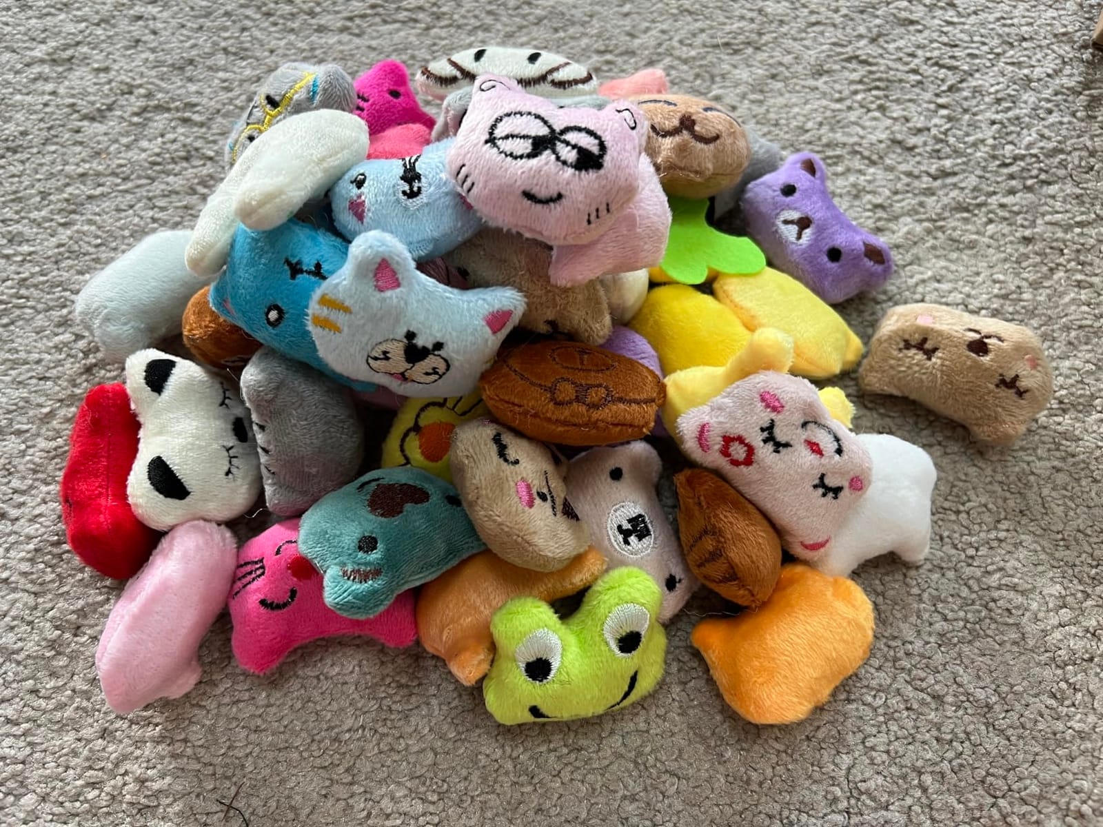 50pcs Random Mini Stuffed Animal Plush for Claw Machine Prize Party Favors | Treasure Box Toys for Classroom, Goodie Bag Fillers, Kawaii Small Plushies Toys, Birthday Carnival Giveaways, DIY craft customer photo 1