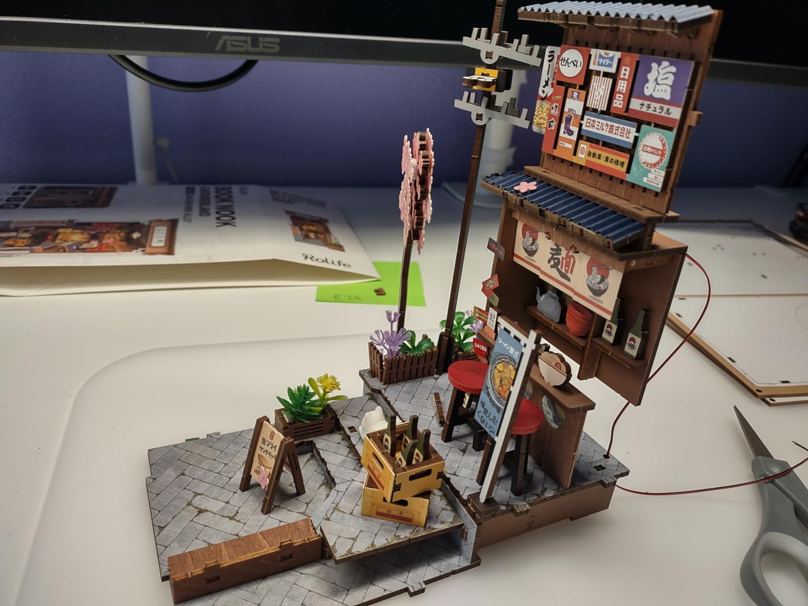 Rolife 3.5 hrs Beginner Friendly Book Nook - 3D Wooden Puzzle with LED Lights and Dust Cover - DIY Miniature House Kit Bookshelf Insert Decor - Arcade Dating (TGB10) customer photo 1