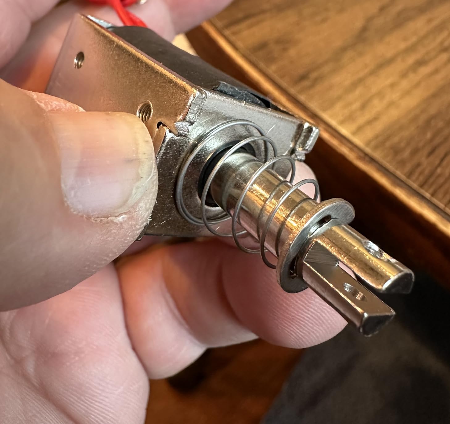 DC12V 1.2A Push Pull Solenoid, 35N, 12mm Linear Solenoid, Push Pull Type Solenoid Electromagnet, Solenoid Actuator in Part Positioning customer photo 1