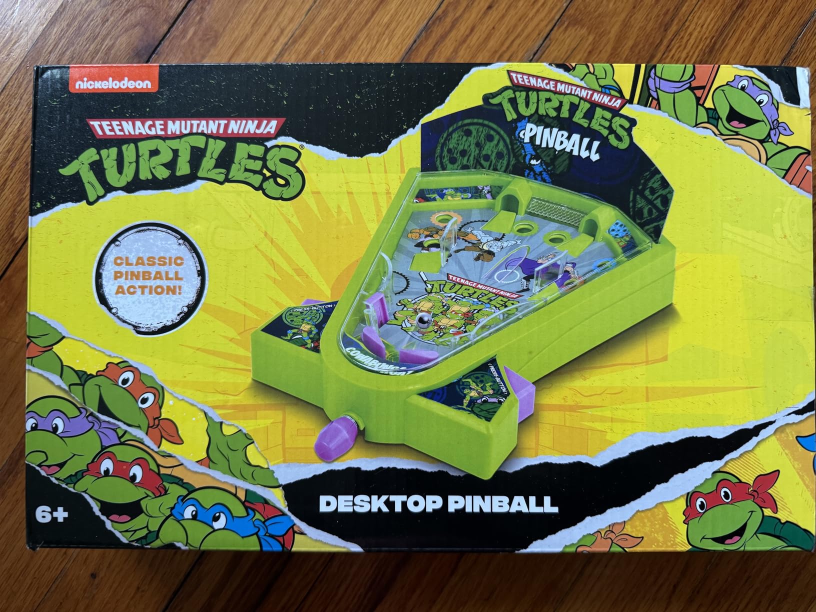 Teenage Mutant Ninja Turtles Desktop Pinball Machine - Fun Arcade Game for Kids & Adults Ages 6+, Compact Tabletop Toy by Well Played customer photo 1