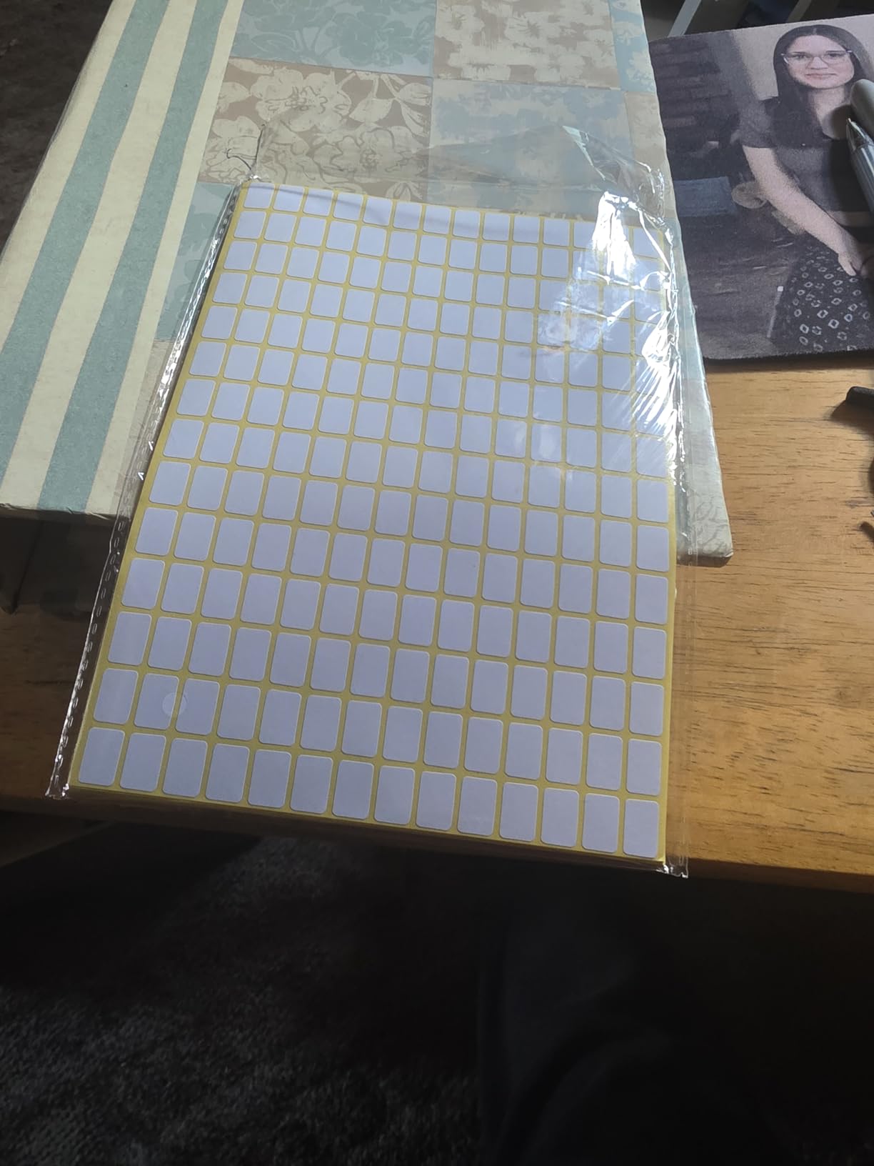 2940PCS Matte White Labels Stickers 0.5