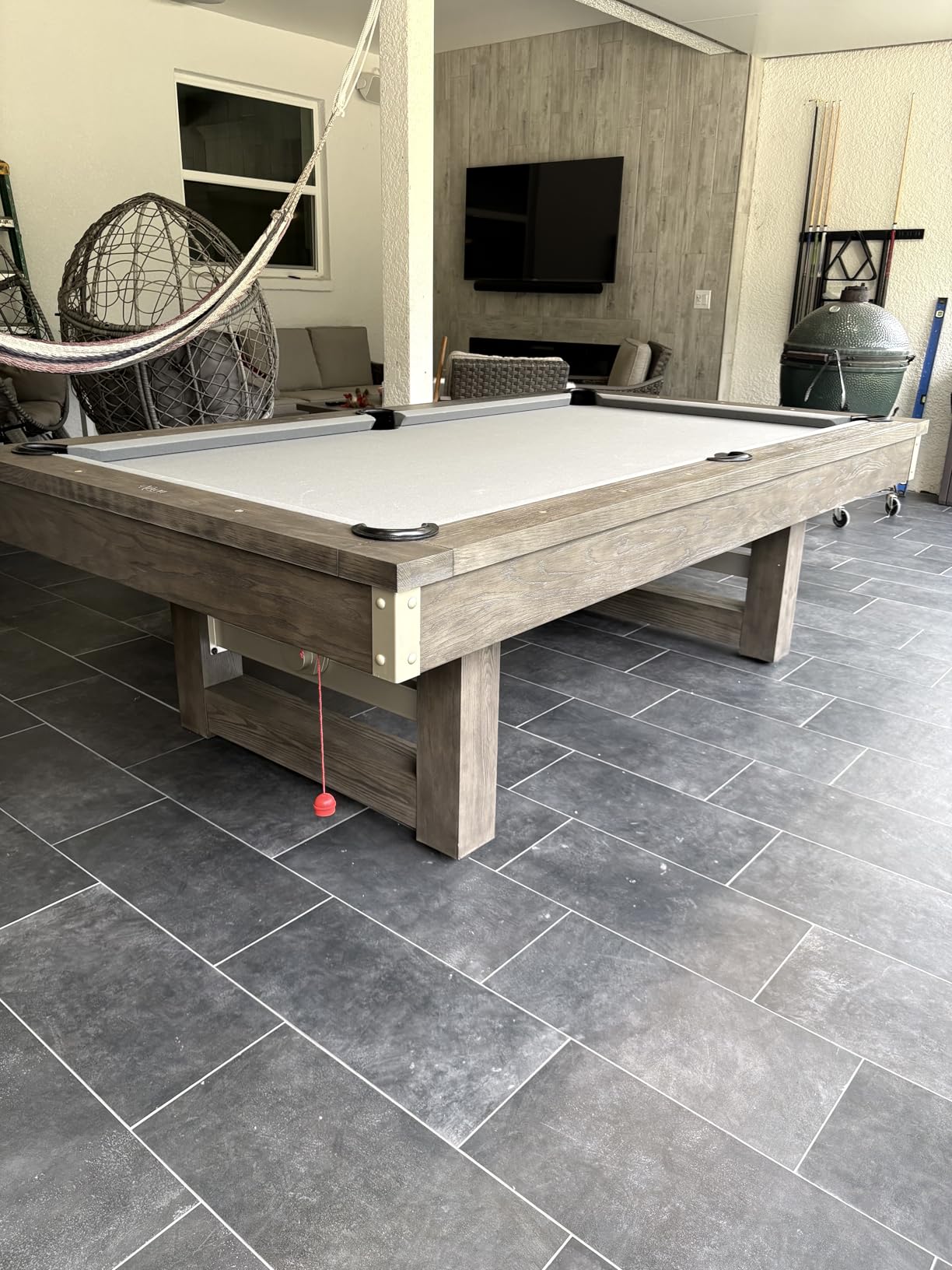 Nixon Billiards - Bryant Slate Billiard Pool Table - Grayson Grey (Metal Leg) - 7FT and 8FT customer photo 2