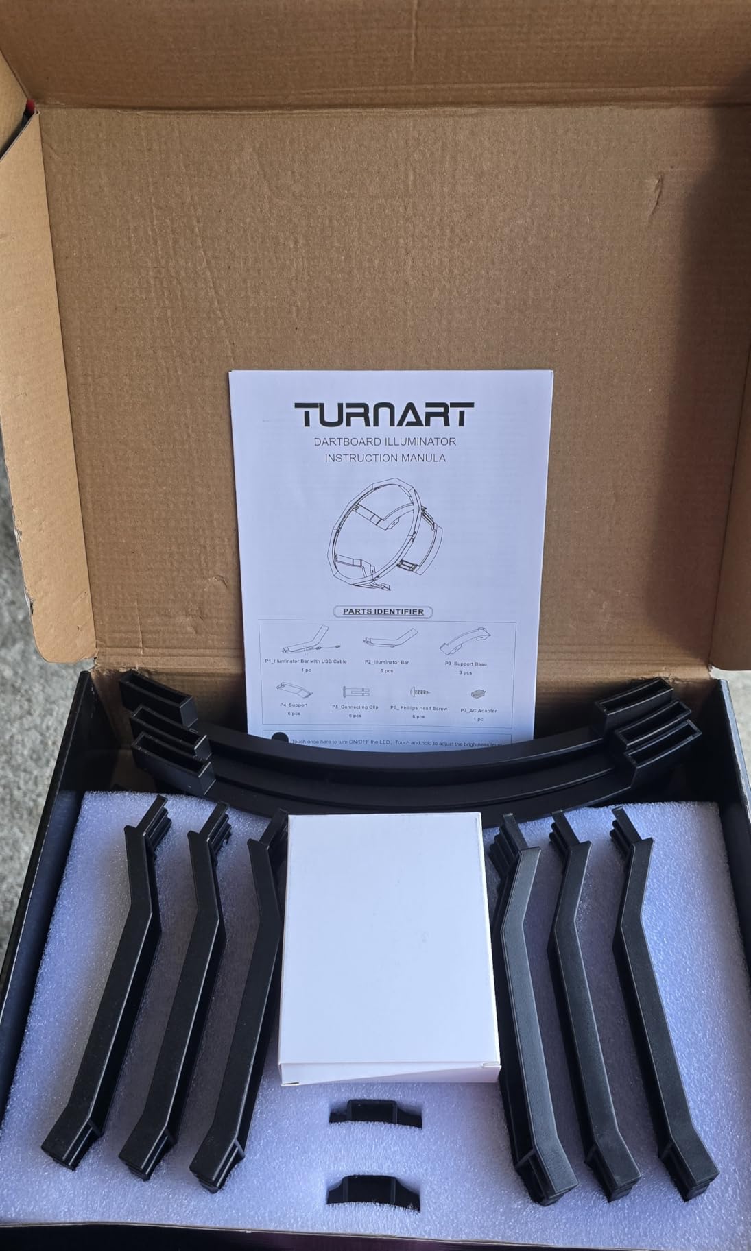 Turnart Dart Board Light- 360 Degree Dartboard Light Dart Accessories | Dart Light 90 LED Dart Board Lighting System 550 LUX Illumination customer photo 1