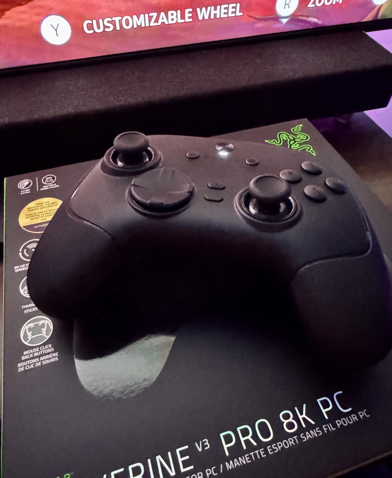 Razer Wolverine V3 Pro 8K PC Wireless Gaming Controller, Black customer photo 1