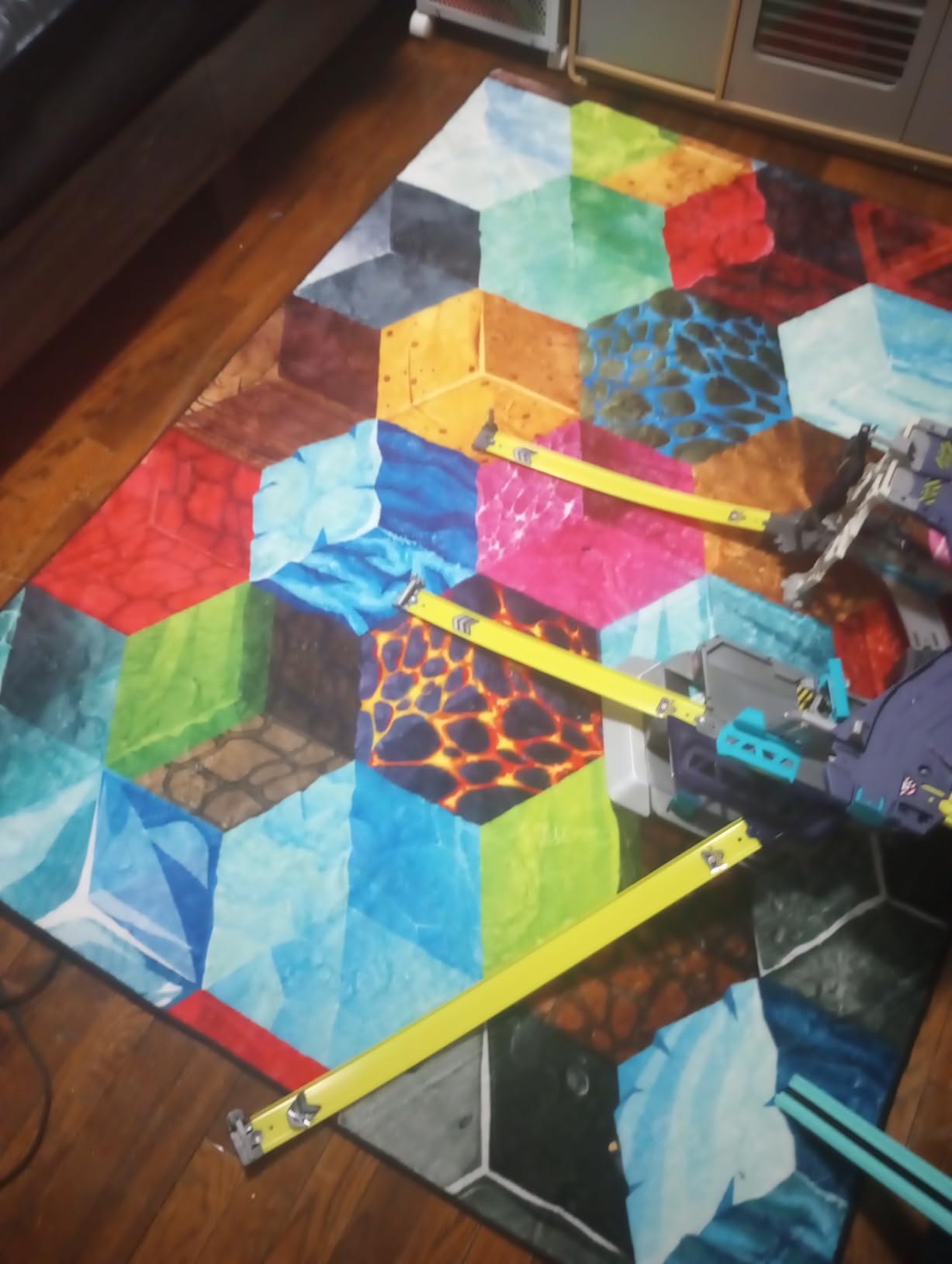 Block Game Rug Teen Boys Carpet with Pixel Games Element Decoration Mat, Cube Block Game Rugs for Boy's Bedroom Living Room Playroom, Non-Slip Children Gaming Area Rugs (86
