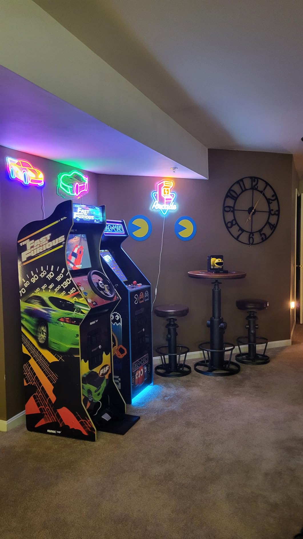 Pac-Man Arcade Metal Wall Sign | Classic Pac-Man Chase Scene for Bedroom or Game Room customer photo 2