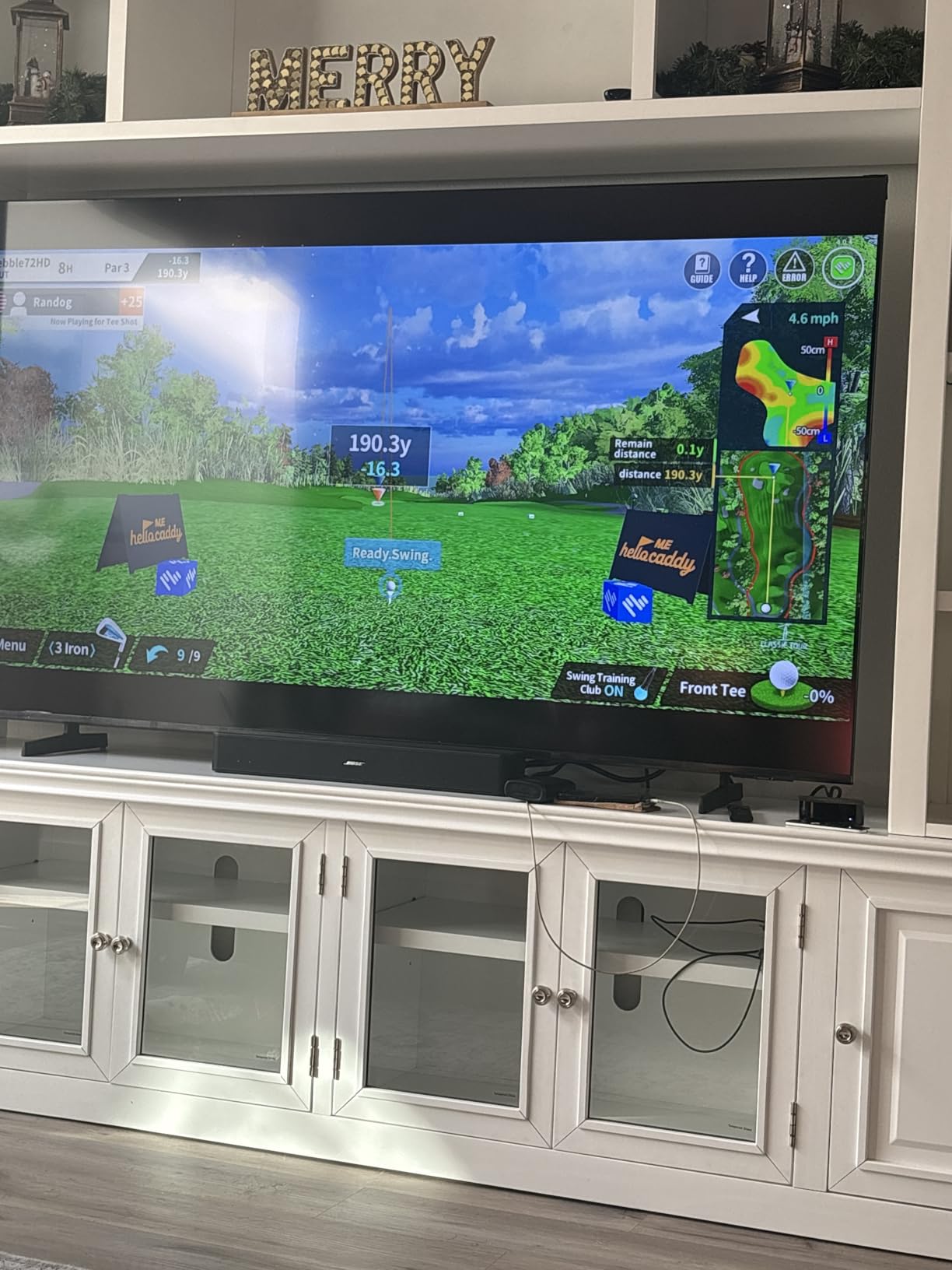 Home Golf Simulator, Motion Sensor & 3D Analysis for Practice & Fun | Interactive Golf game with Motion Sensor & Swing Stick, Indoor & Outdoor, 38,000+ Courses, Mobile & E6 Connect (23.6