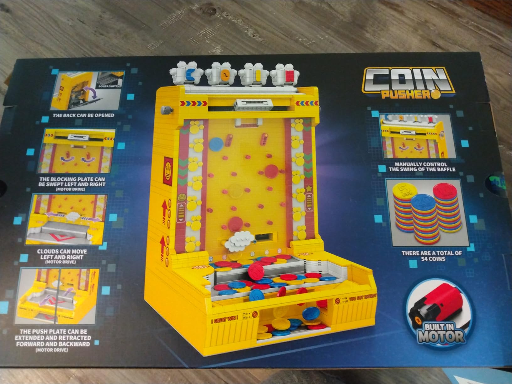 Sosuy Motorized Coin Pusher Building Blocks Set 2093 Pcs - Interactive Arcade Game DIY Construction, Educational STEM Toy for Kids Teens Adults customer photo 1