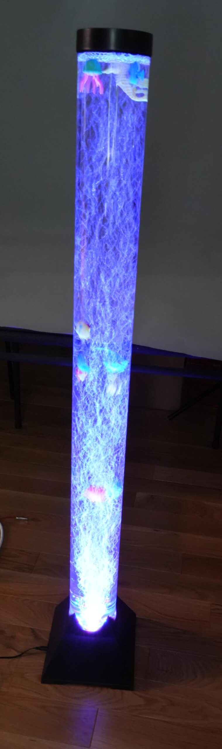 Large 4ft Sensory LED Water Bubble Tube Lamp (Aquarium Sensory Fish Tube Floor Light) with 16 Color Changing Night Light Effects customer photo 2
